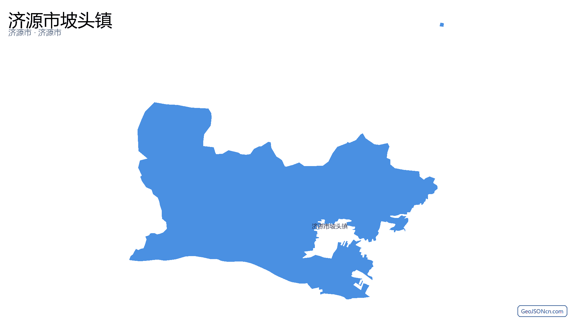 济源市坡头镇行政区划边界地图(济源市·济源市),提供GeoJSON、SHP矢量边界数据下载及高清地图大图(PNG/JPG) - GeoJSONcn.com