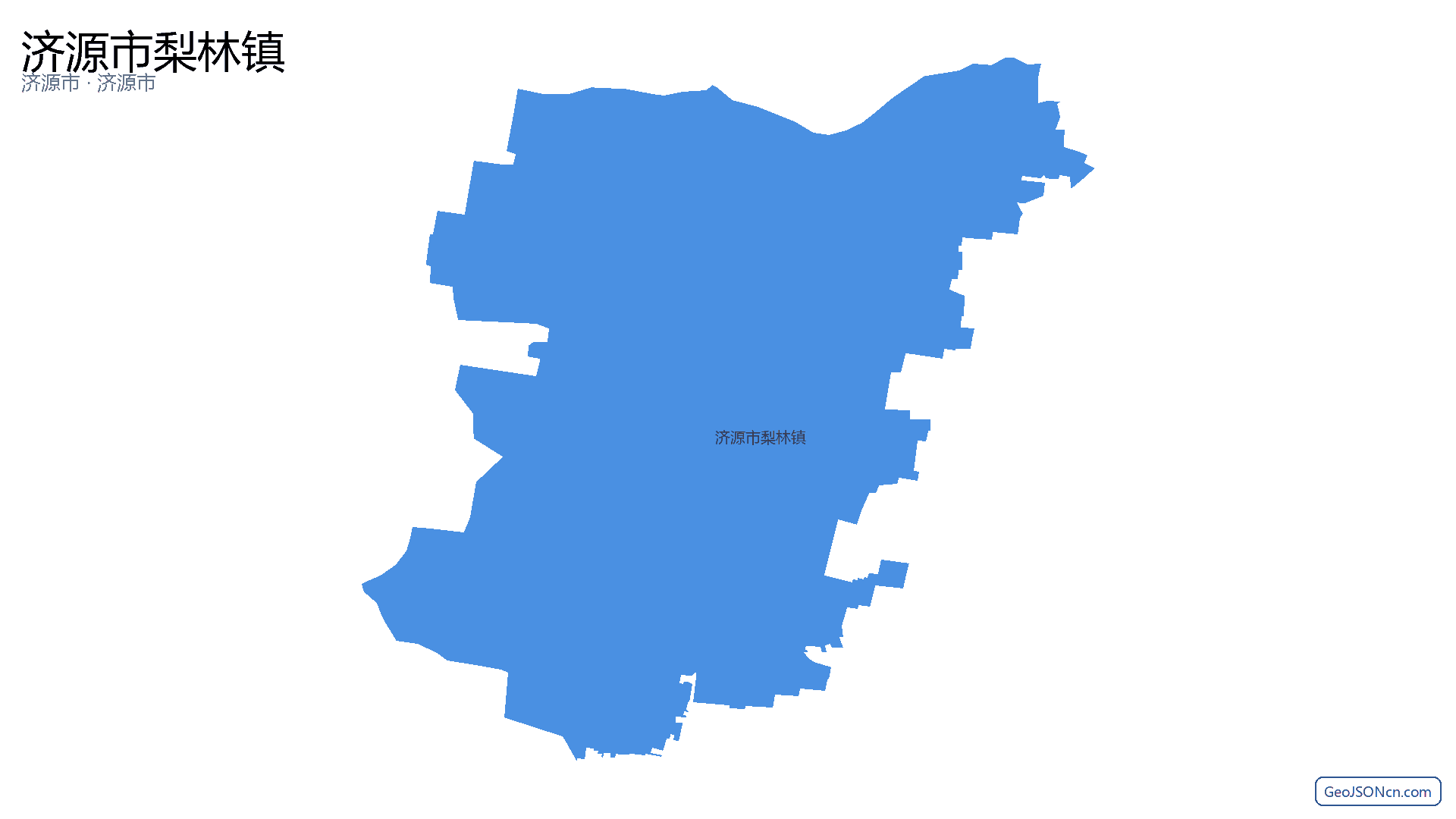 济源市梨林镇行政区划边界地图(济源市·济源市),提供GeoJSON、SHP矢量边界数据下载及高清地图大图(PNG/JPG) - GeoJSONcn.com