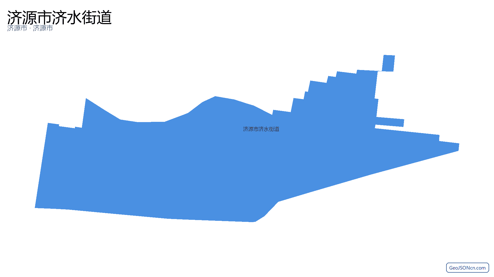 济源市济水街道行政区划边界地图（济源市·济源市）,提供GeoJSON、SHP矢量边界数据下载及高清地图大图(PNG/JPG) - GeoJSONcn.com