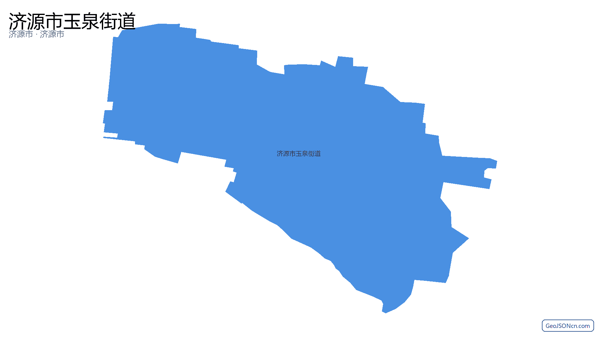济源市玉泉街道行政区划边界地图(济源市·济源市),提供GeoJSON、SHP矢量边界数据下载及高清地图大图(PNG/JPG) - GeoJSONcn.com