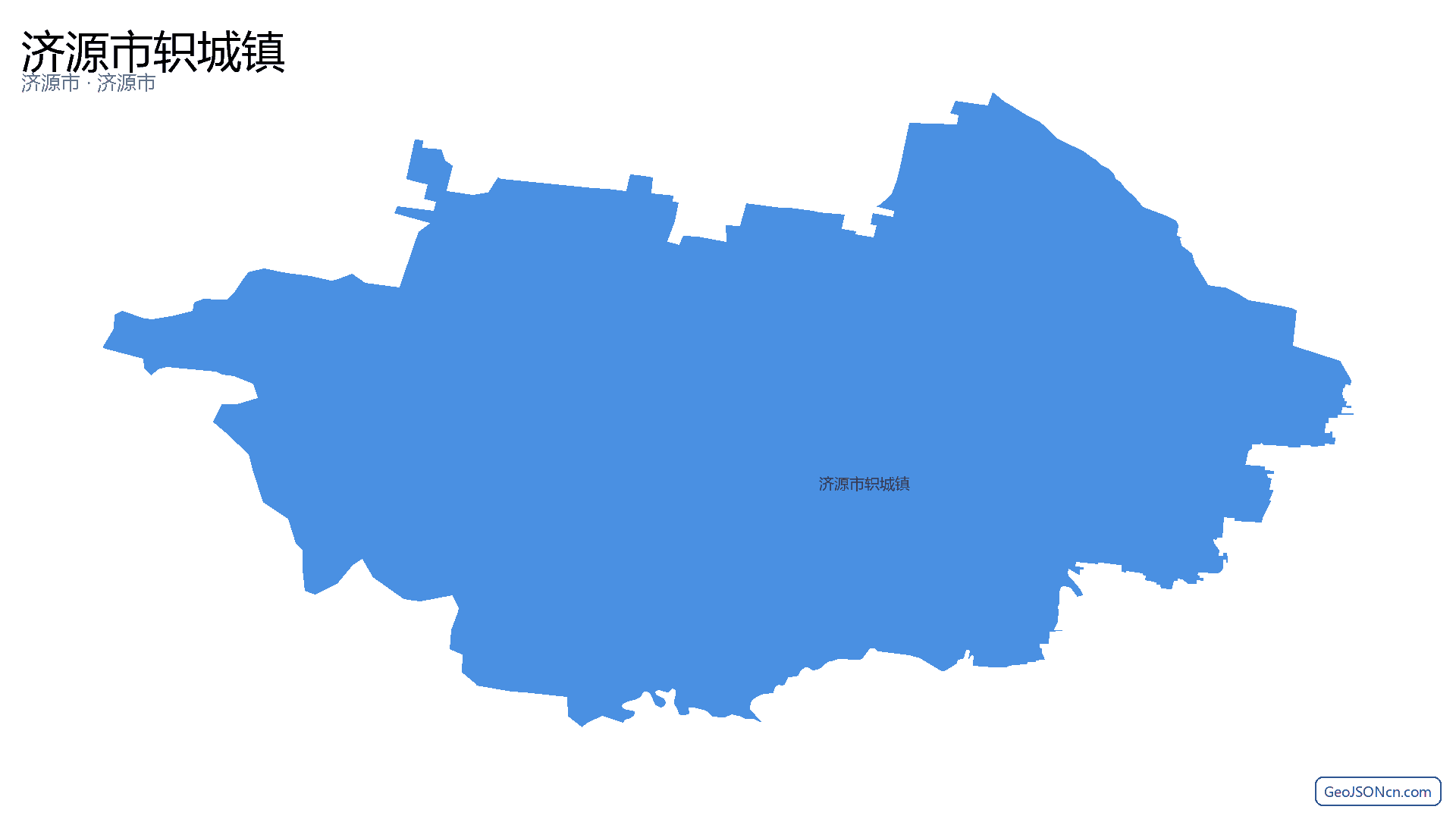 济源市轵城镇行政区划边界地图（济源市·济源市）,提供GeoJSON、SHP矢量边界数据下载及高清地图大图(PNG/JPG) - GeoJSONcn.com