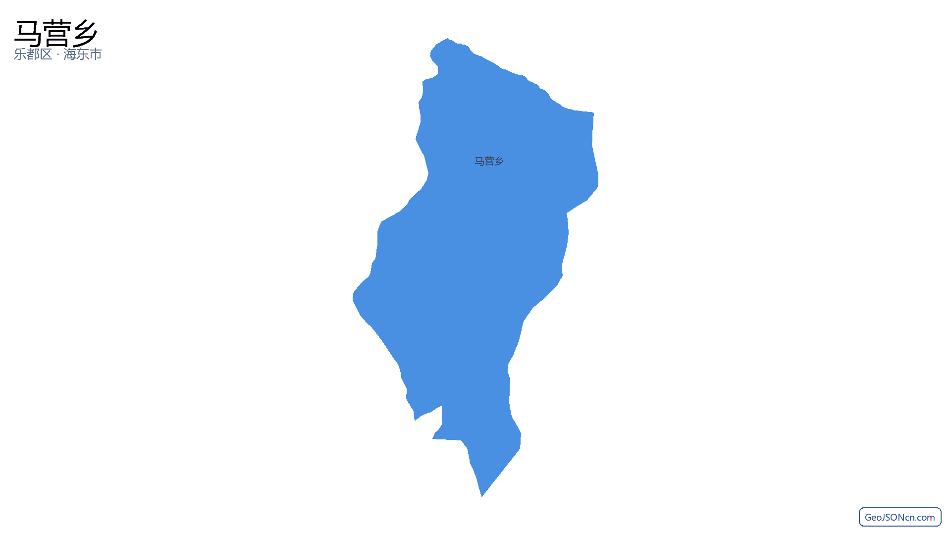 马营乡行政区划边界地图（乐都区·海东市）,提供GeoJSON、SHP矢量边界数据下载及高清地图大图(PNG/JPG) - GeoJSONcn.com