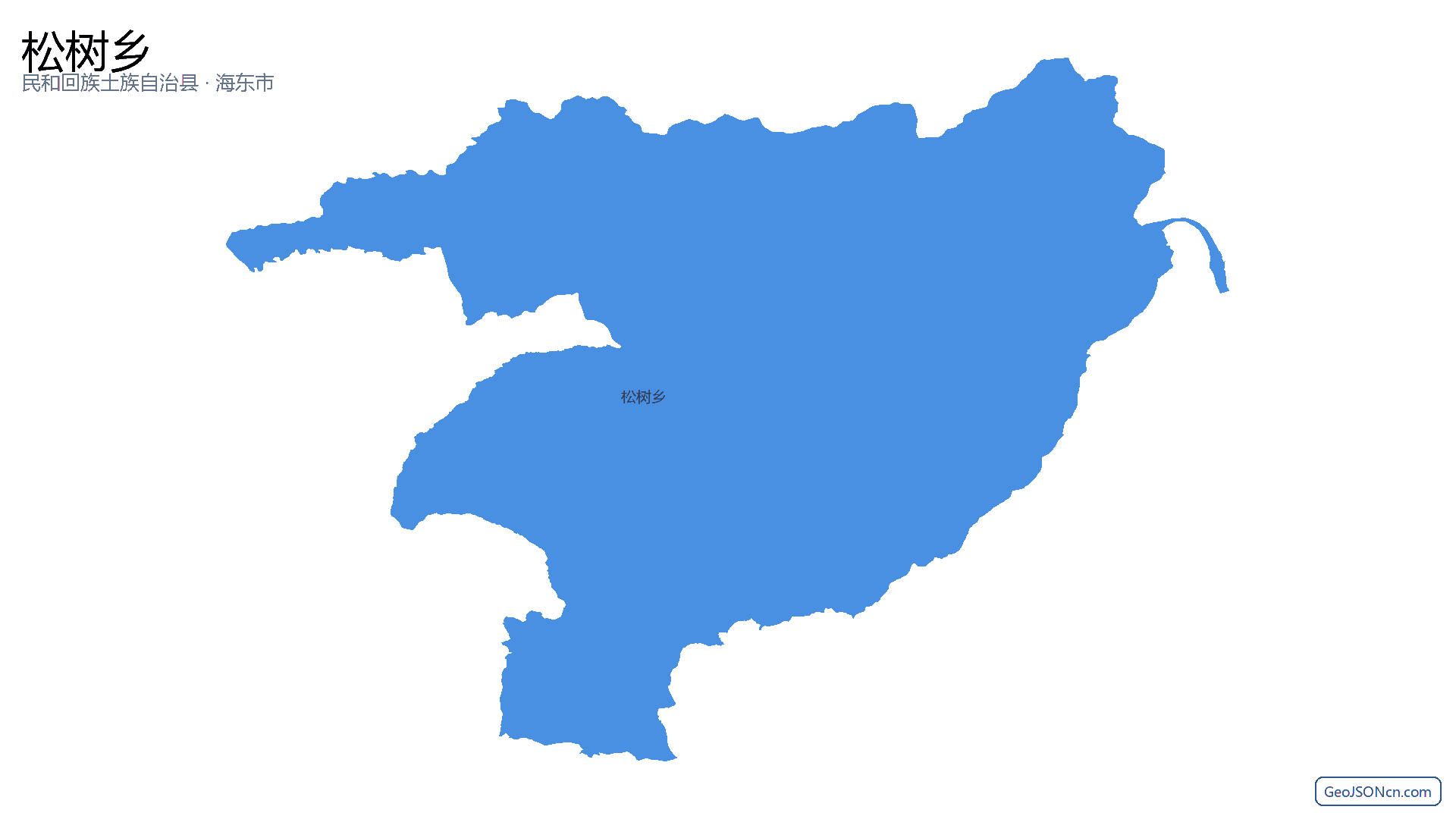松树乡行政区划边界地图(民和回族土族自治县·海东市),提供GeoJSON、SHP矢量边界数据下载及高清地图大图(PNG/JPG) - GeoJSONcn.com