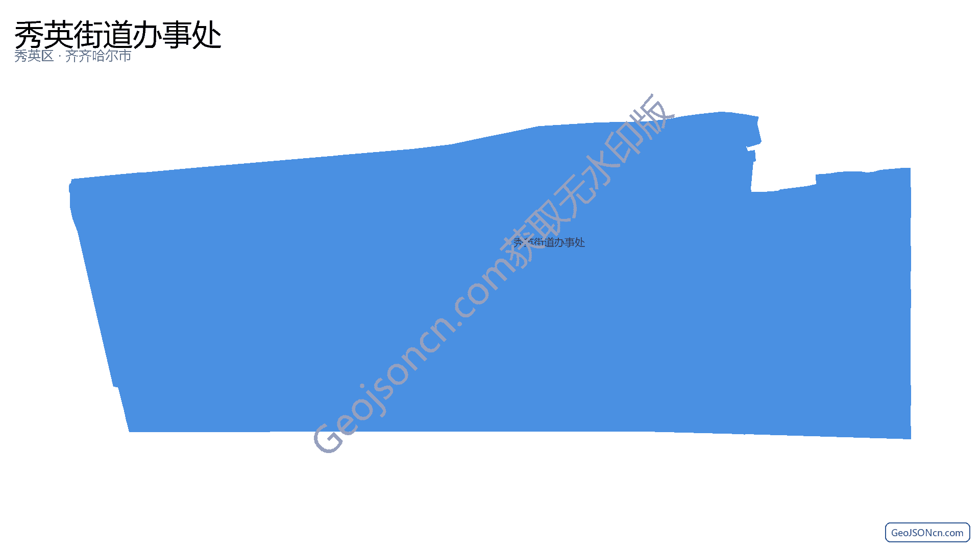 秀英街道办事处行政区划边界地图(秀英区·海口市),提供GeoJSON、SHP矢量边界数据下载及高清地图大图(PNG/JPG) - GeoJSONcn.com