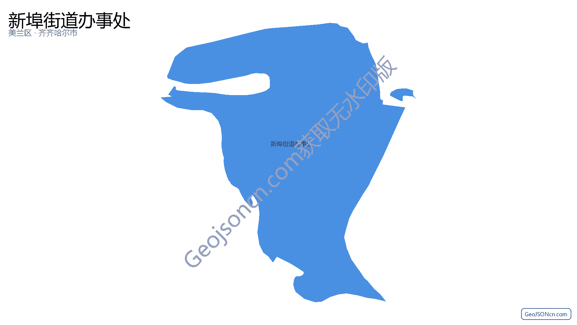 新埠街道办事处行政区划边界地图(美兰区·海口市),提供GeoJSON、SHP矢量边界数据下载及高清地图大图(PNG/JPG) - GeoJSONcn.com