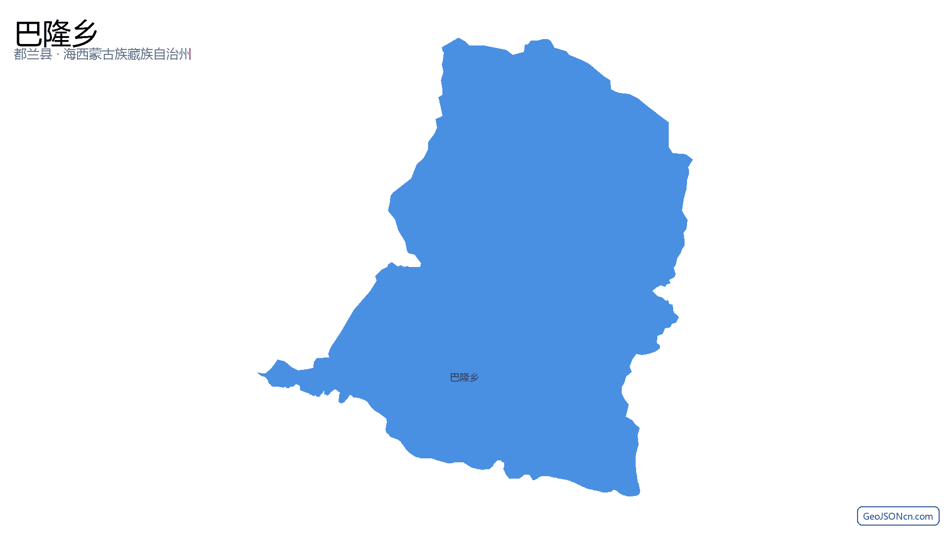 巴隆乡行政区划边界地图(都兰县·海西蒙古族藏族自治州),提供GeoJSON、SHP矢量边界数据下载及高清地图大图(PNG/JPG) - GeoJSONcn.com