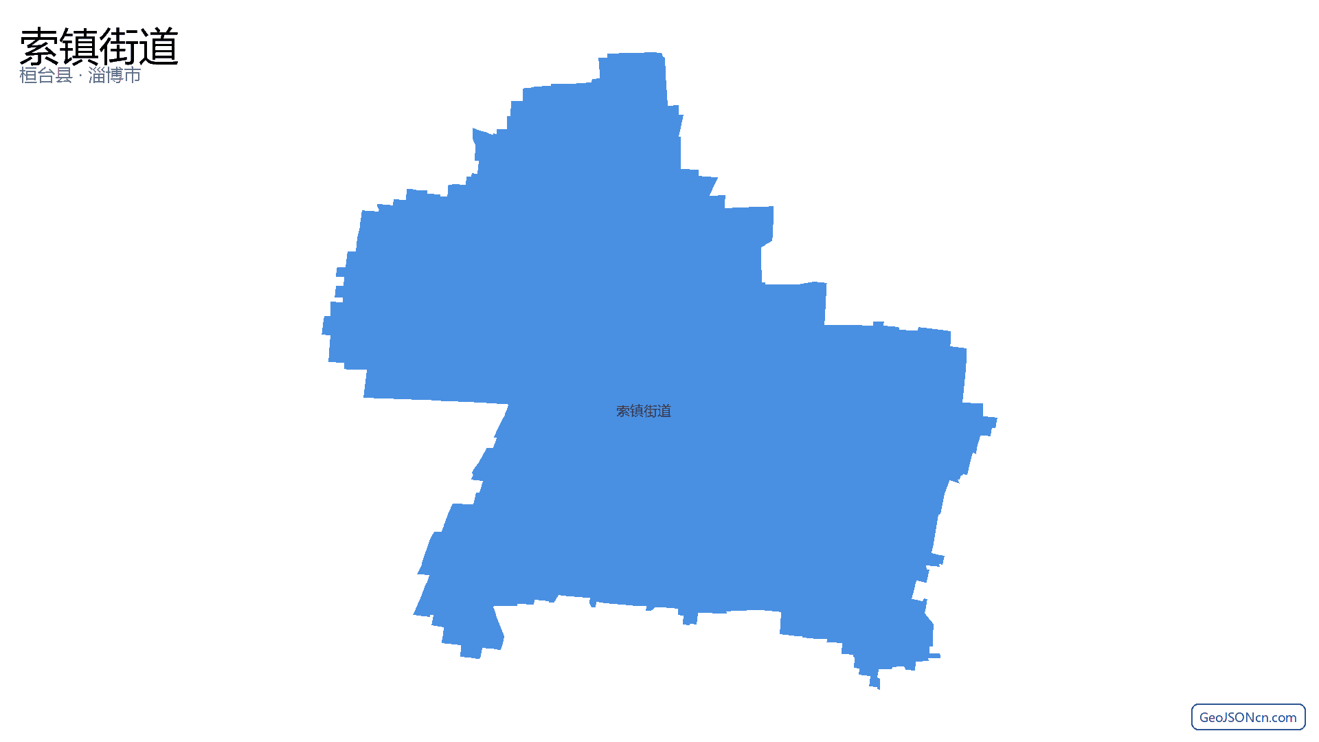 索镇街道行政区划边界地图(桓台县·淄博市),提供GeoJSON、SHP矢量边界数据下载及高清地图大图(PNG/JPG) - GeoJSONcn.com