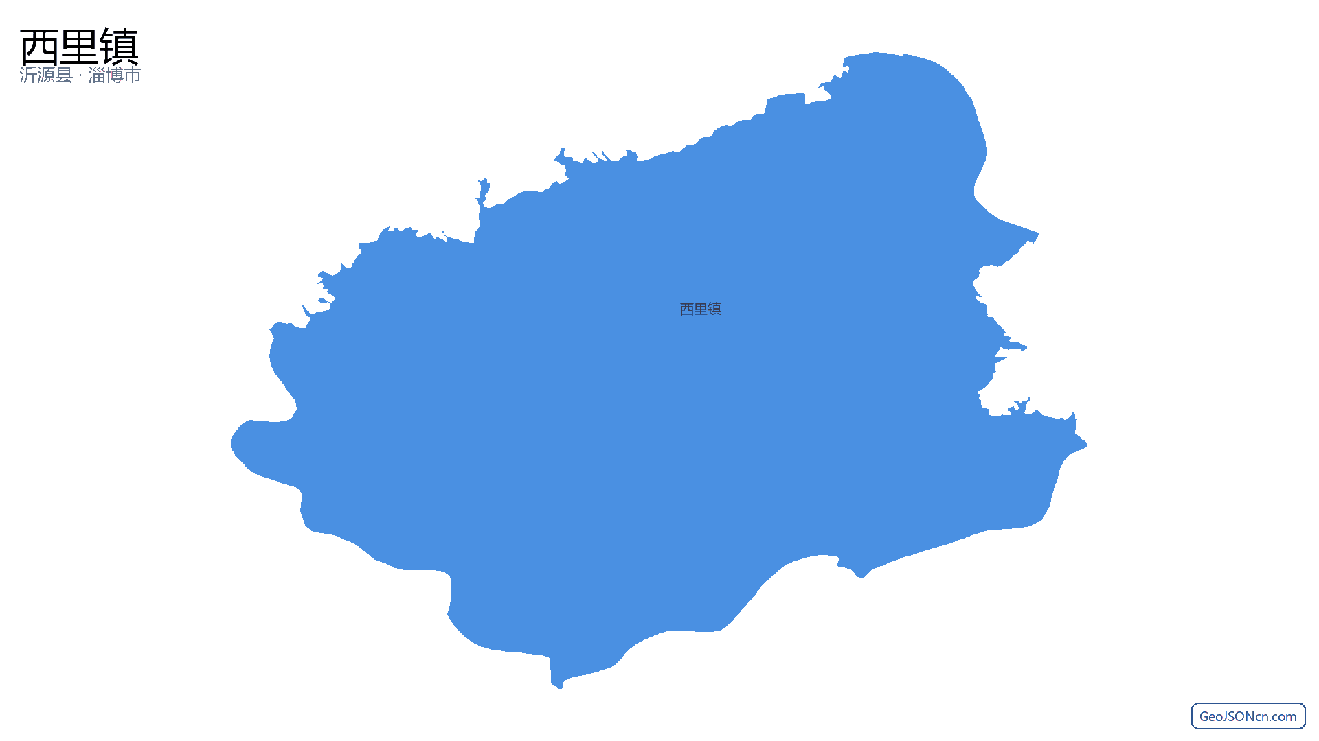 西里镇行政区划边界地图(沂源县·淄博市),提供GeoJSON、SHP矢量边界数据下载及高清地图大图(PNG/JPG) - GeoJSONcn.com