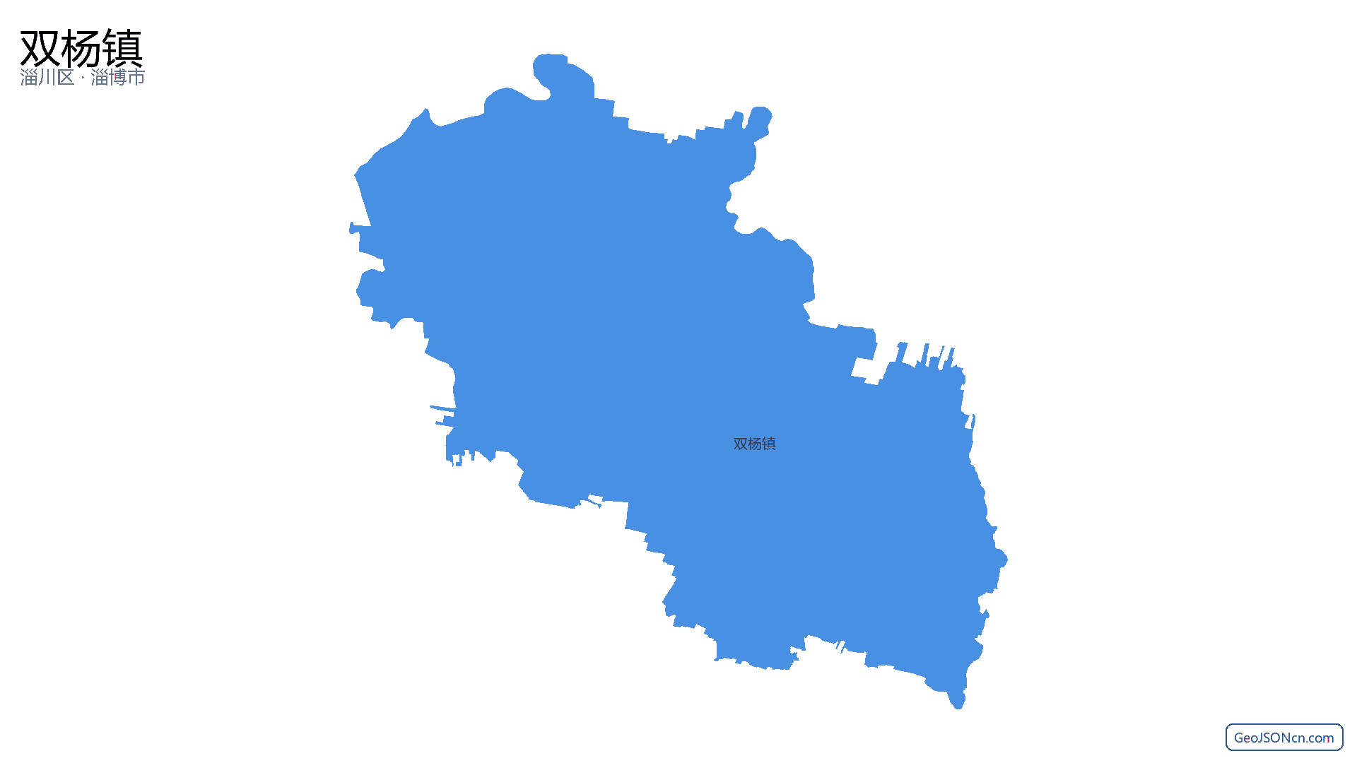 双杨镇行政区划边界地图(淄川区·淄博市),提供GeoJSON、SHP矢量边界数据下载及高清地图大图(PNG/JPG) - GeoJSONcn.com
