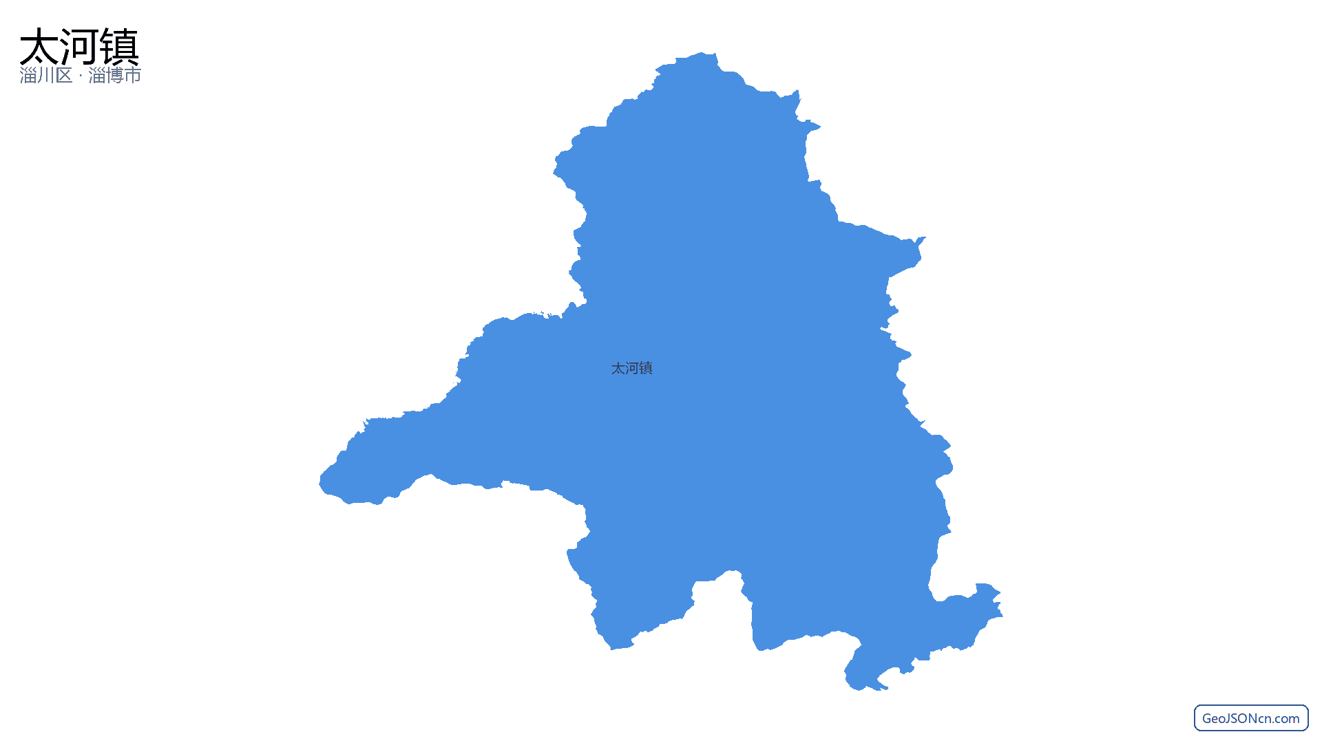 太河镇行政区划边界地图(淄川区·淄博市),提供GeoJSON、SHP矢量边界数据下载及高清地图大图(PNG/JPG) - GeoJSONcn.com