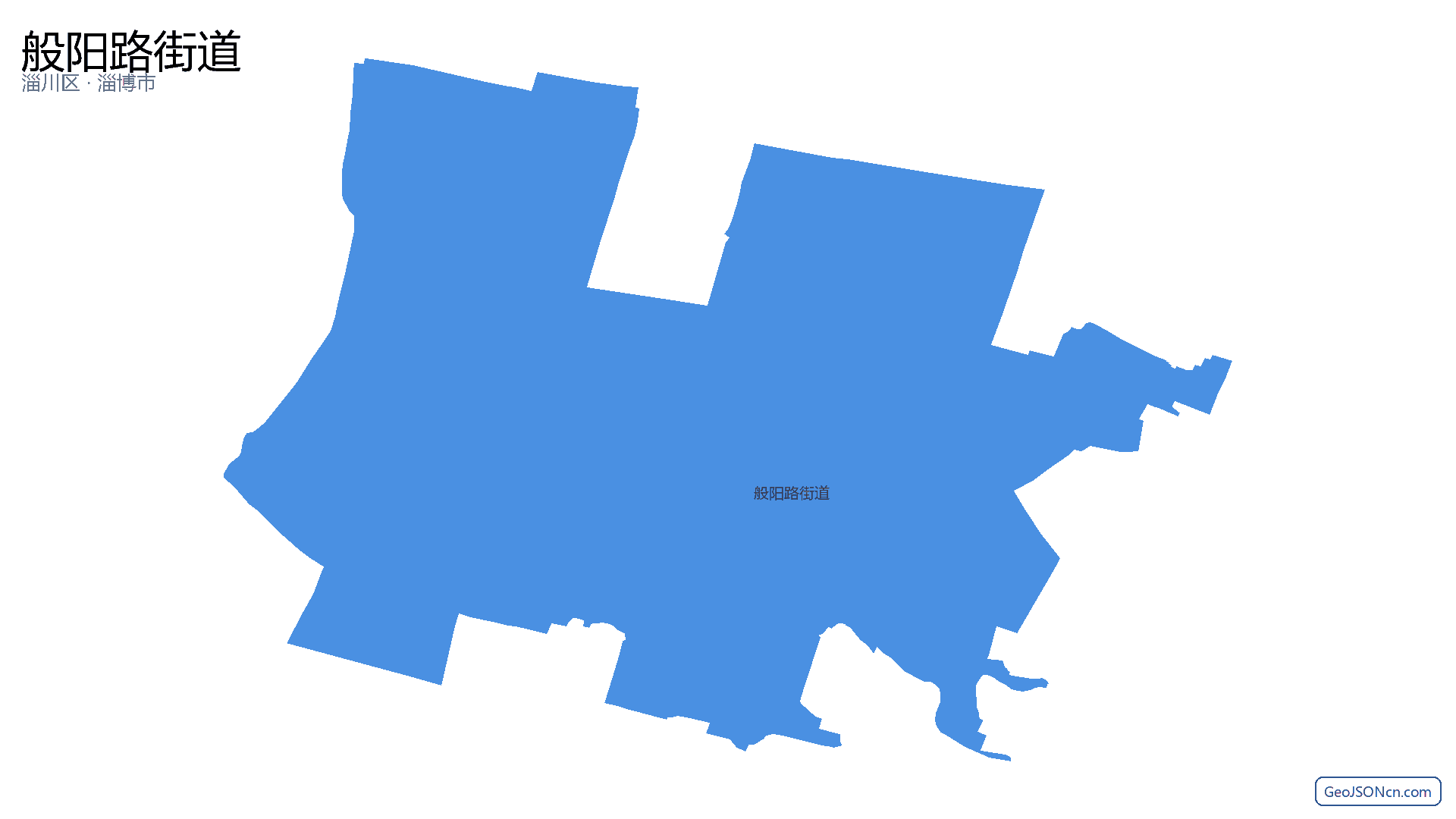 般阳路街道行政区划边界地图（淄川区·淄博市）,提供GeoJSON、SHP矢量边界数据下载及高清地图大图(PNG/JPG) - GeoJSONcn.com