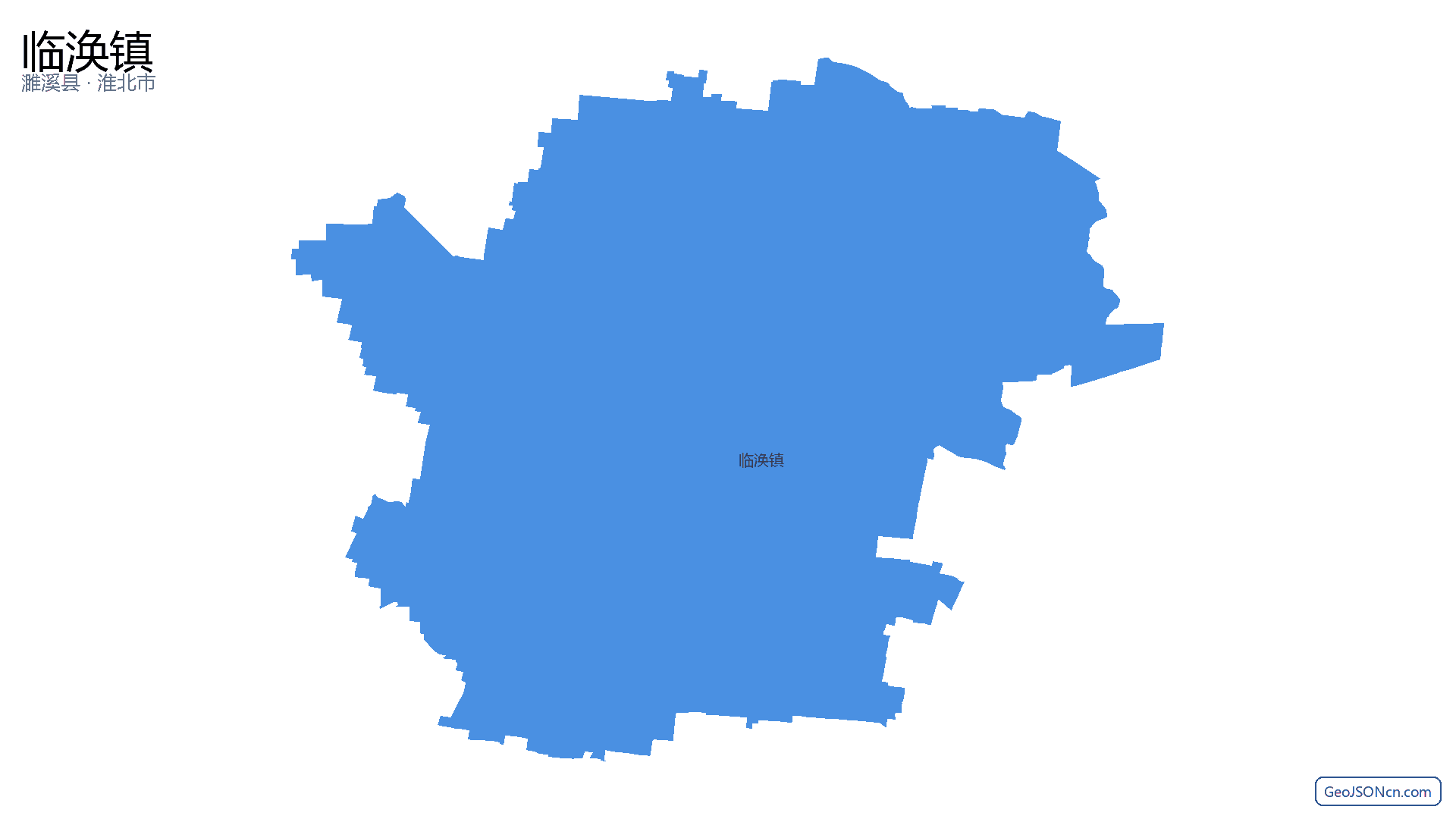 临涣镇行政区划边界地图(濉溪县·淮北市),提供GeoJSON、SHP矢量边界数据下载及高清地图大图(PNG/JPG) - GeoJSONcn.com