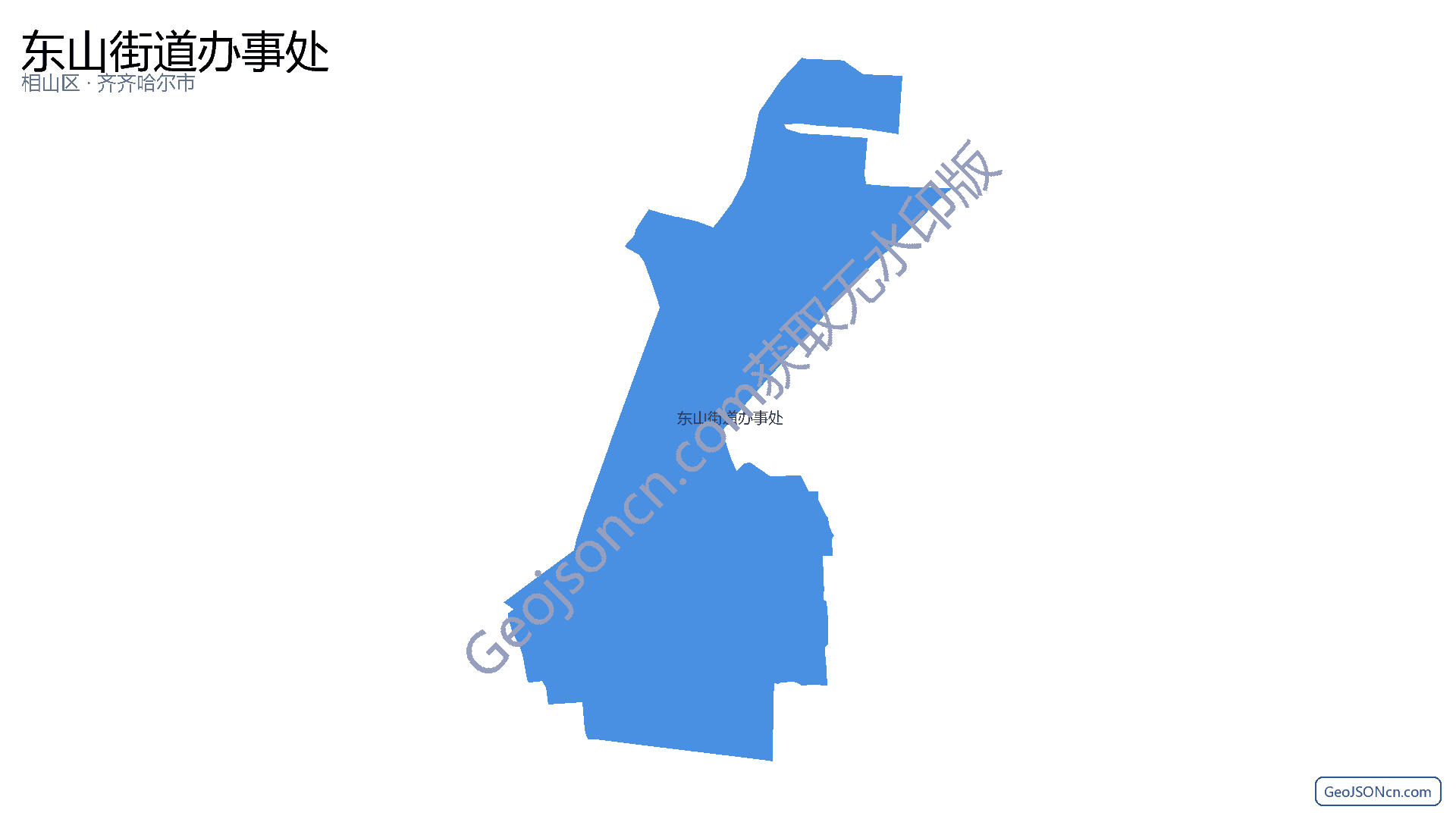 东山街道办事处行政区划边界地图（相山区·淮北市）,提供GeoJSON、SHP矢量边界数据下载及高清地图大图(PNG/JPG) - GeoJSONcn.com