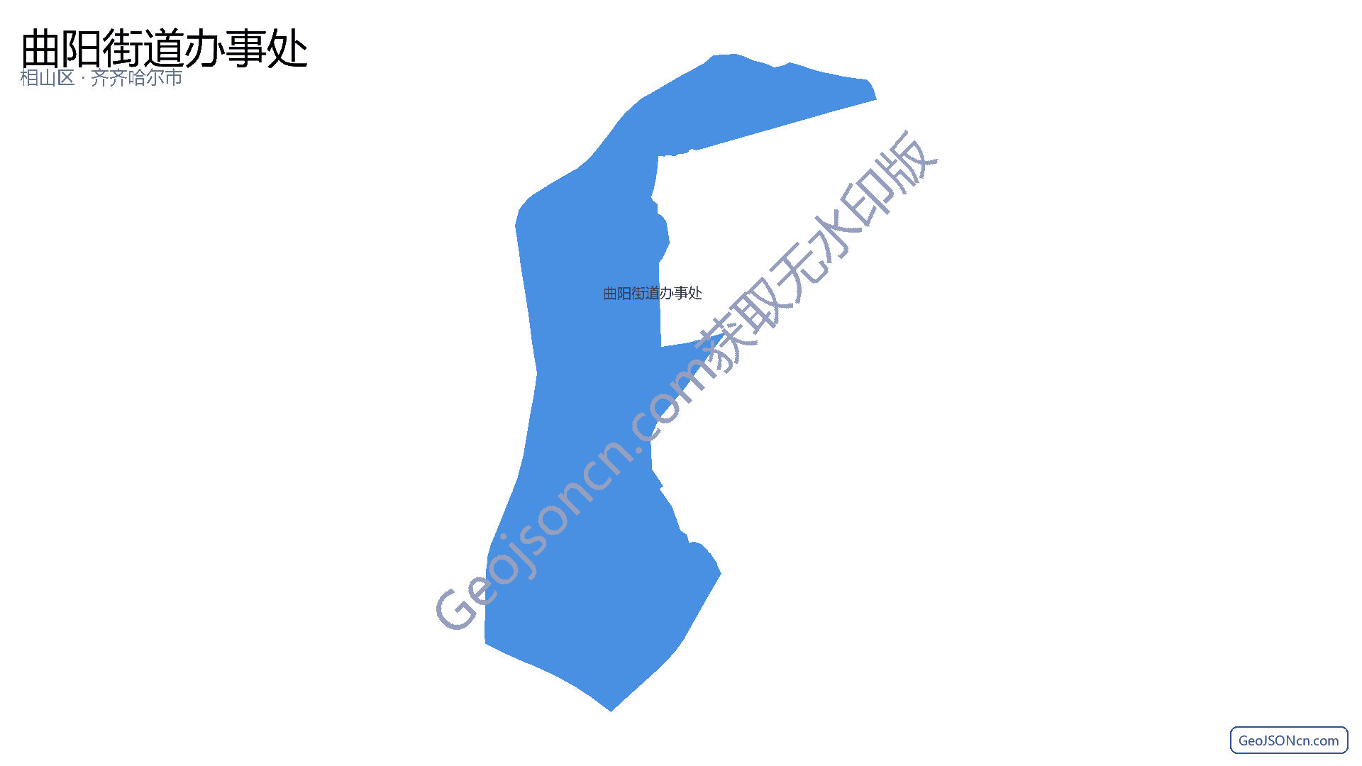 曲阳街道办事处行政区划边界地图（相山区·淮北市）,提供GeoJSON、SHP矢量边界数据下载及高清地图大图(PNG/JPG) - GeoJSONcn.com