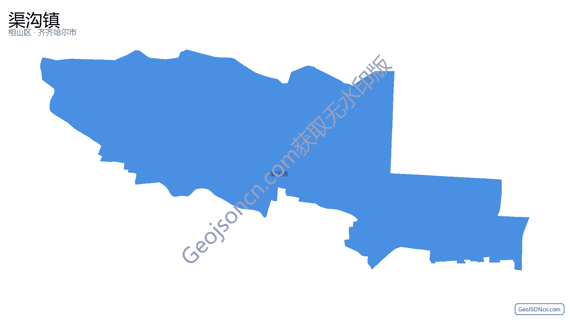 渠沟镇行政区划边界地图(相山区·淮北市),提供GeoJSON、SHP矢量边界数据下载及高清地图大图(PNG/JPG) - GeoJSONcn.com