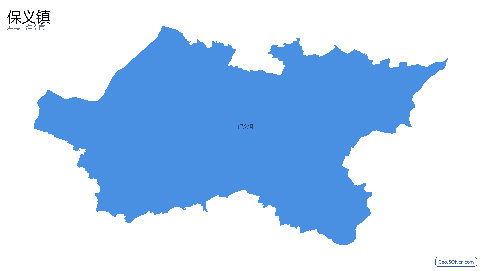 保义镇行政区划边界地图（寿县·淮南市）,提供GeoJSON、SHP矢量边界数据下载及高清地图大图(PNG/JPG) - GeoJSONcn.com