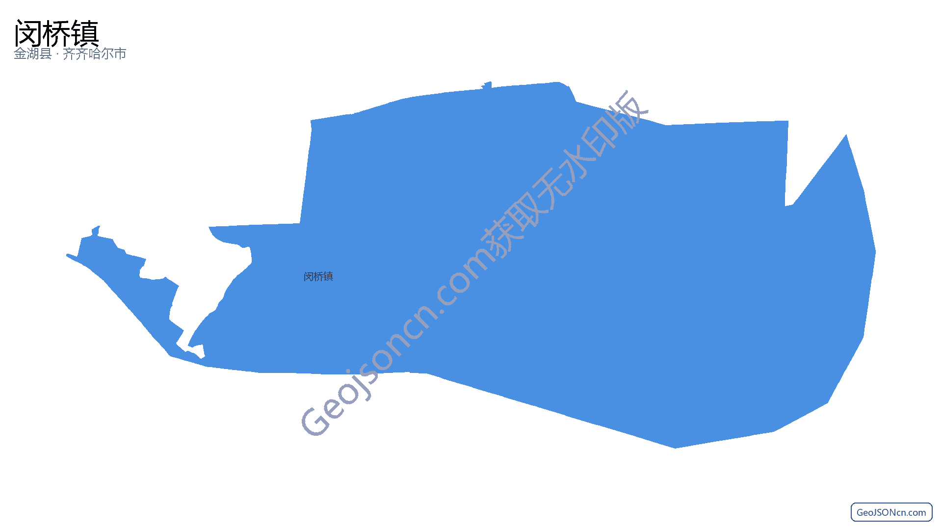 闵桥镇行政区划边界地图(金湖县·淮安市),提供GeoJSON、SHP矢量边界数据下载及高清地图大图(PNG/JPG) - GeoJSONcn.com