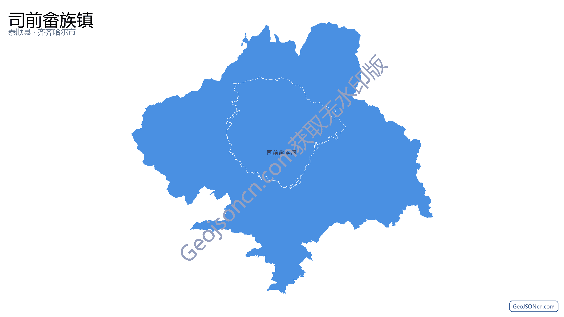 司前畲族镇行政区划边界地图(泰顺县·温州市),提供GeoJSON、SHP矢量边界数据下载及高清地图大图(PNG/JPG) - GeoJSONcn.com