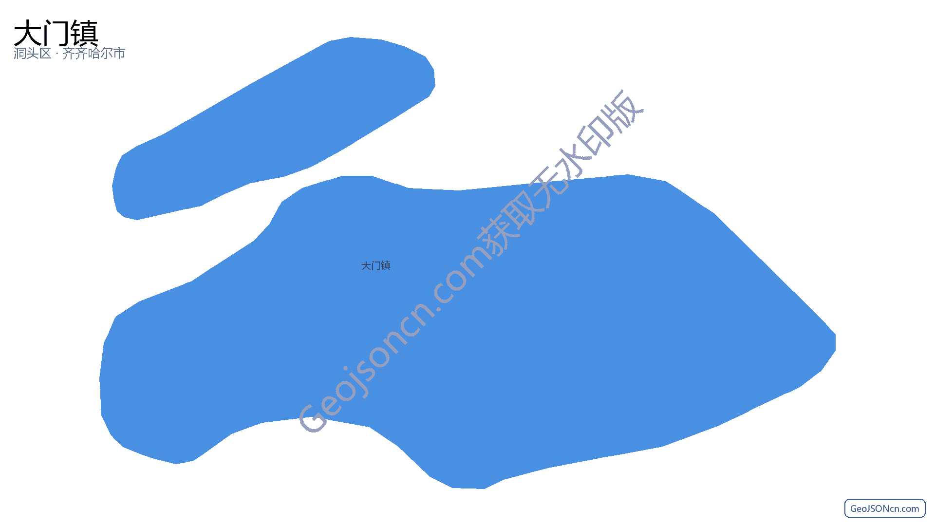 大门镇行政区划边界地图（洞头区·温州市）,提供GeoJSON、SHP矢量边界数据下载及高清地图大图(PNG/JPG) - GeoJSONcn.com