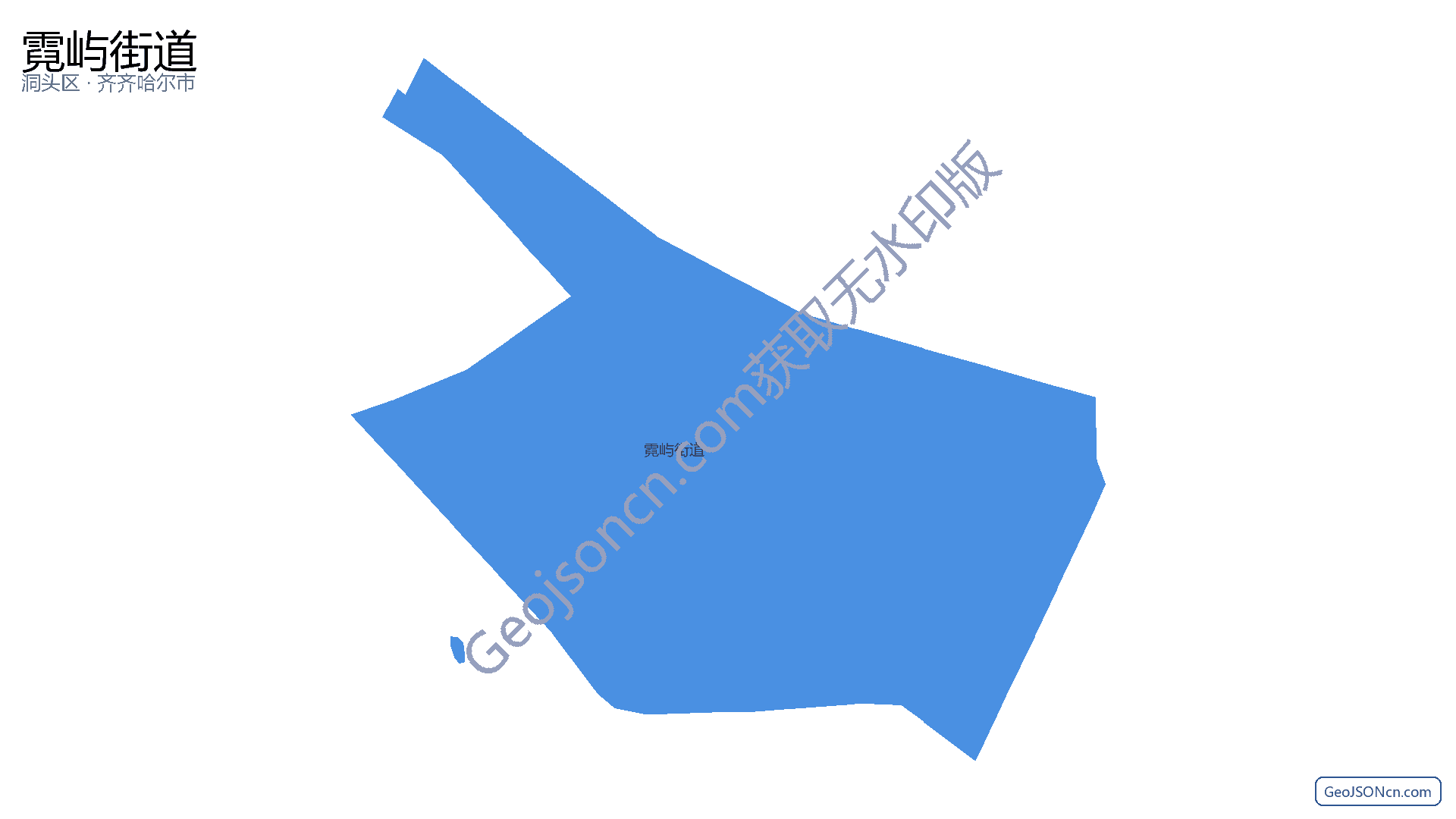霓屿街道行政区划边界地图（洞头区·温州市）,提供GeoJSON、SHP矢量边界数据下载及高清地图大图(PNG/JPG) - GeoJSONcn.com
