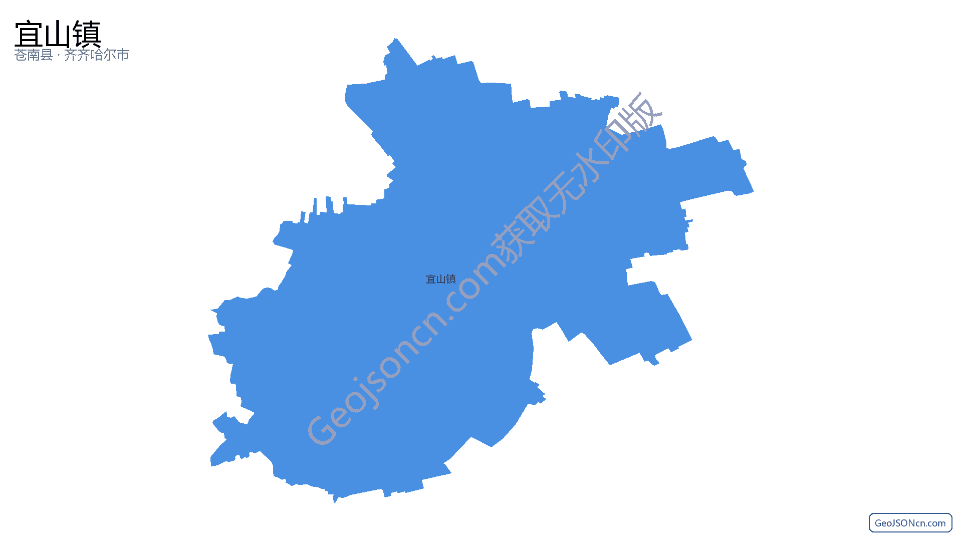 宜山镇行政区划边界地图（苍南县·温州市）,提供GeoJSON、SHP矢量边界数据下载及高清地图大图(PNG/JPG) - GeoJSONcn.com