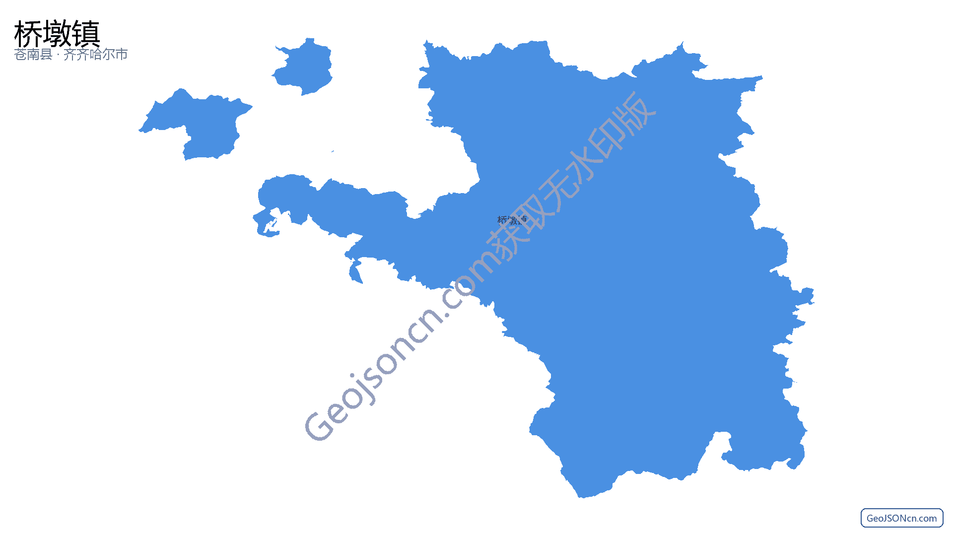 桥墩镇行政区划边界地图（苍南县·温州市）,提供GeoJSON、SHP矢量边界数据下载及高清地图大图(PNG/JPG) - GeoJSONcn.com