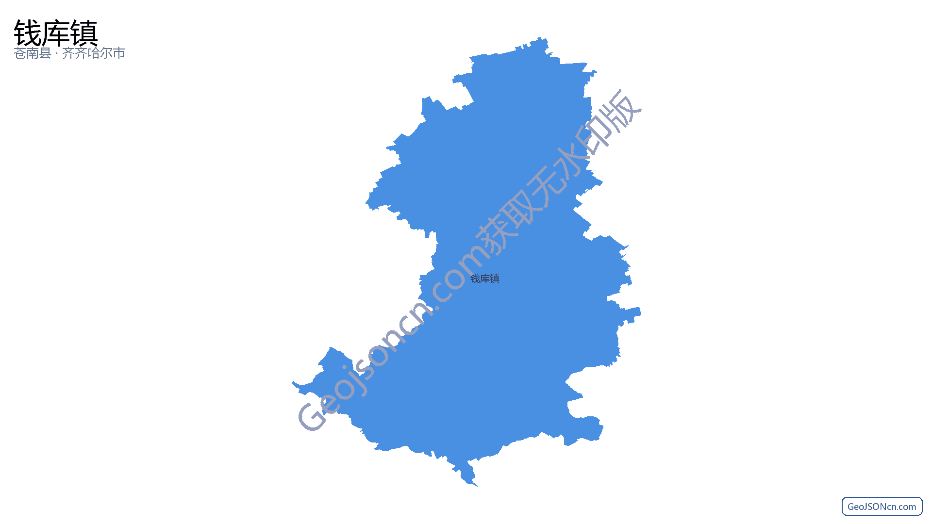钱库镇行政区划边界地图(苍南县·温州市),提供GeoJSON、SHP矢量边界数据下载及高清地图大图(PNG/JPG) - GeoJSONcn.com