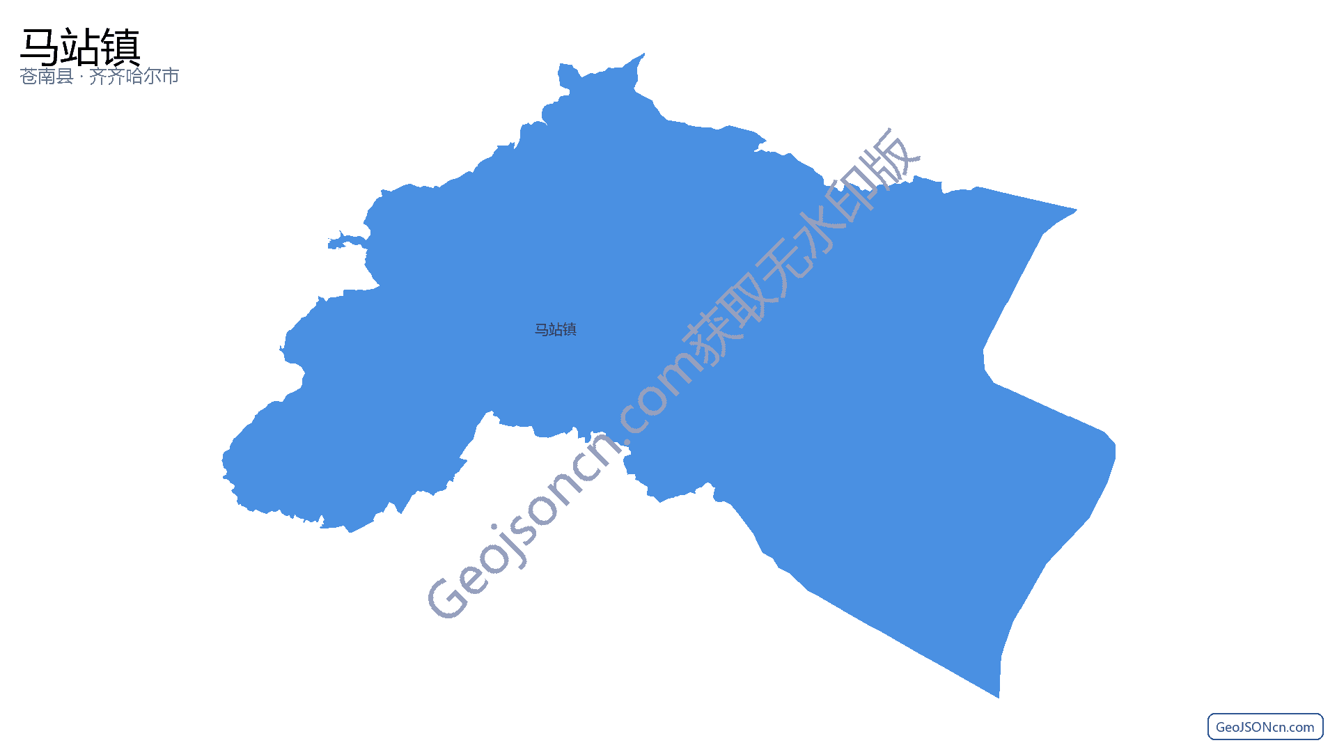 马站镇行政区划边界地图（苍南县·温州市）,提供GeoJSON、SHP矢量边界数据下载及高清地图大图(PNG/JPG) - GeoJSONcn.com