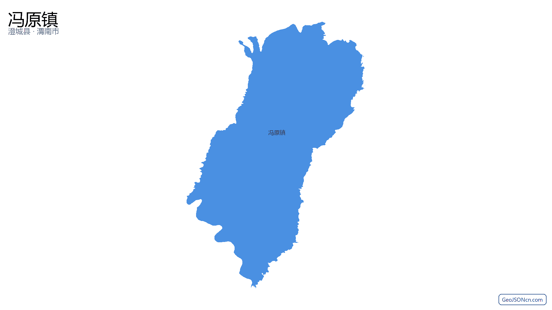 冯原镇行政区划边界地图(澄城县·渭南市),提供GeoJSON、SHP矢量边界数据下载及高清地图大图(PNG/JPG) - GeoJSONcn.com