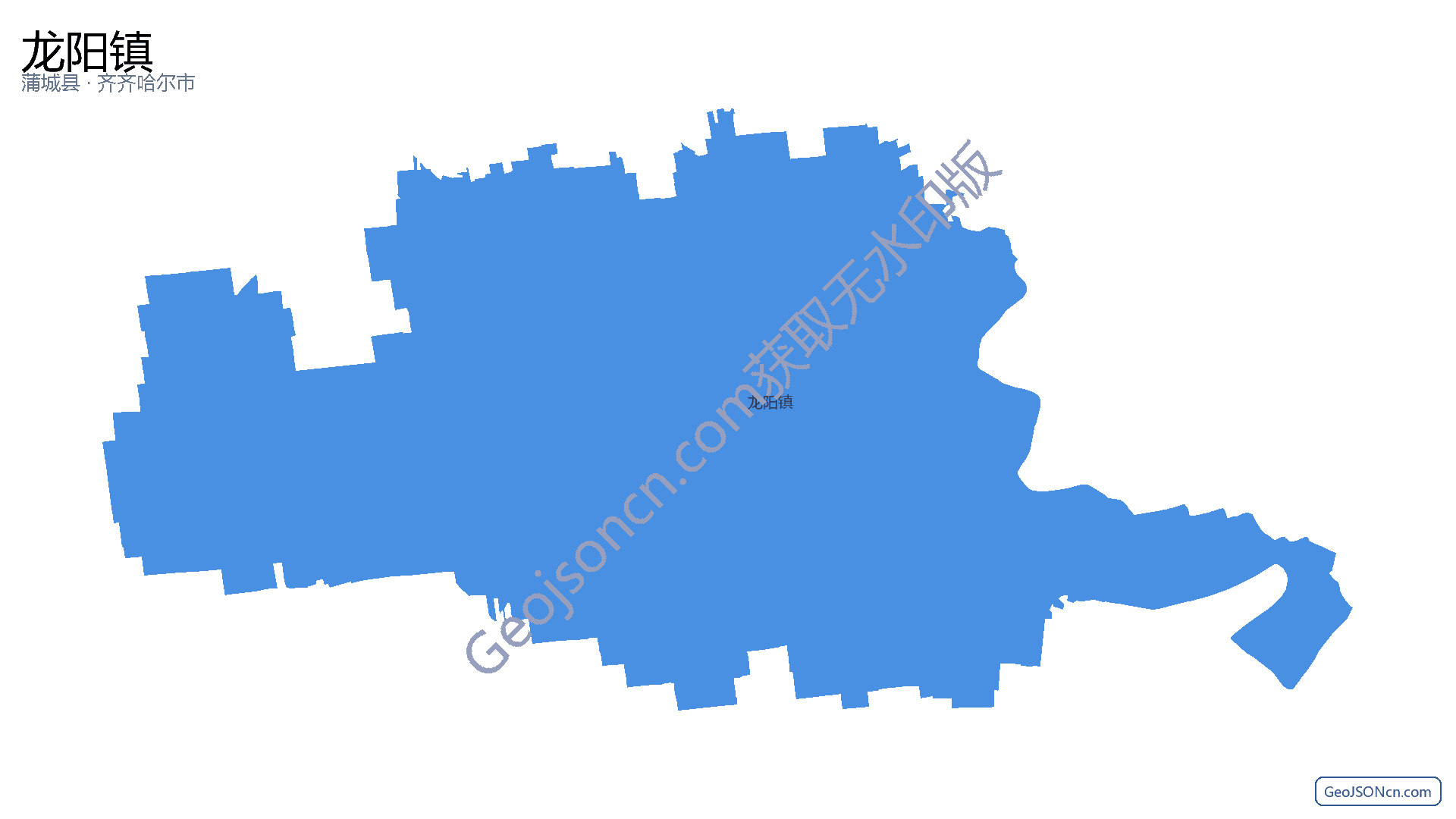 龙阳镇行政区划边界地图(蒲城县·渭南市),提供GeoJSON、SHP矢量边界数据下载及高清地图大图(PNG/JPG) - GeoJSONcn.com