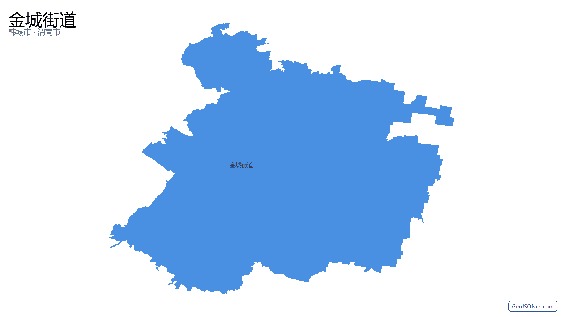 金城街道行政区划边界地图(韩城市·渭南市),提供GeoJSON、SHP矢量边界数据下载及高清地图大图(PNG/JPG) - GeoJSONcn.com