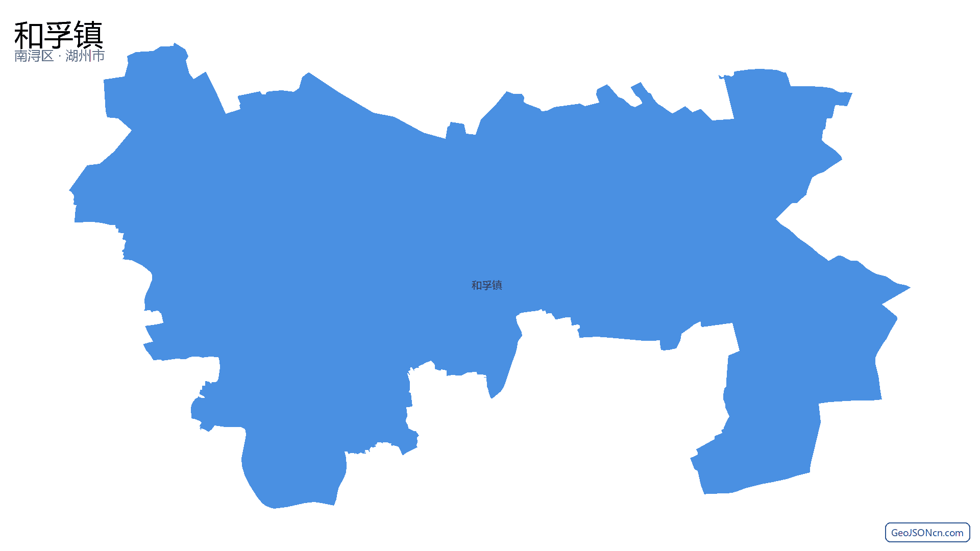 和孚镇行政区划边界地图（南浔区·湖州市）,提供GeoJSON、SHP矢量边界数据下载及高清地图大图(PNG/JPG) - GeoJSONcn.com
