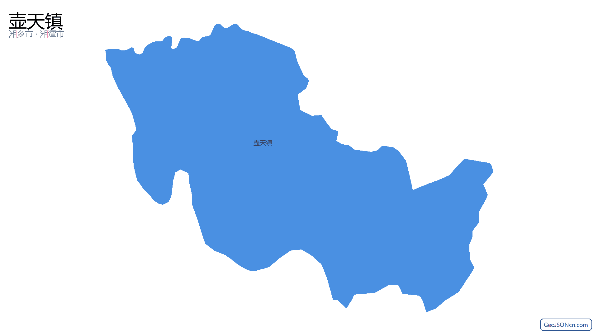 壶天镇行政区划边界地图(湘乡市·湘潭市),提供GeoJSON、SHP矢量边界数据下载及高清地图大图(PNG/JPG) - GeoJSONcn.com