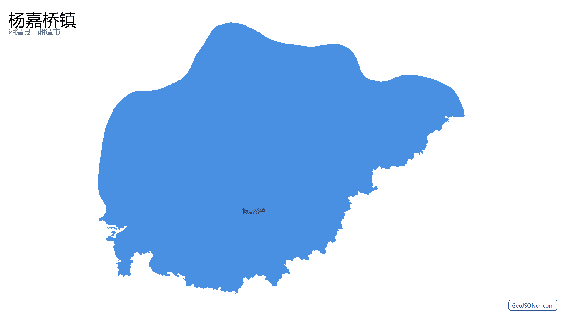 杨嘉桥镇行政区划边界地图（湘潭县·湘潭市）,提供GeoJSON、SHP矢量边界数据下载及高清地图大图(PNG/JPG) - GeoJSONcn.com