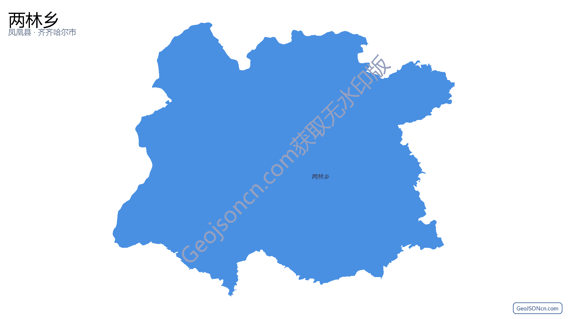 两林乡行政区划边界地图（凤凰县·湘西土家族苗族自治州）,提供GeoJSON、SHP矢量边界数据下载及高清地图大图(PNG/JPG) - GeoJSONcn.com