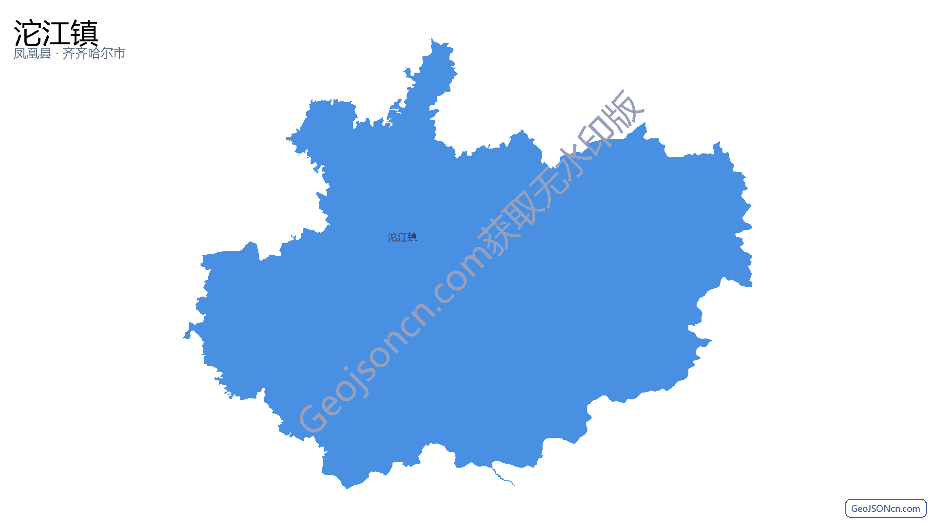 沱江镇行政区划边界地图(凤凰县·湘西土家族苗族自治州),提供GeoJSON、SHP矢量边界数据下载及高清地图大图(PNG/JPG) - GeoJSONcn.com
