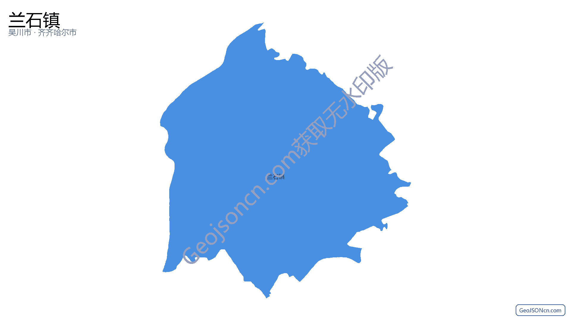 兰石镇行政区划边界地图(吴川市·湛江市),提供GeoJSON、SHP矢量边界数据下载及高清地图大图(PNG/JPG) - GeoJSONcn.com