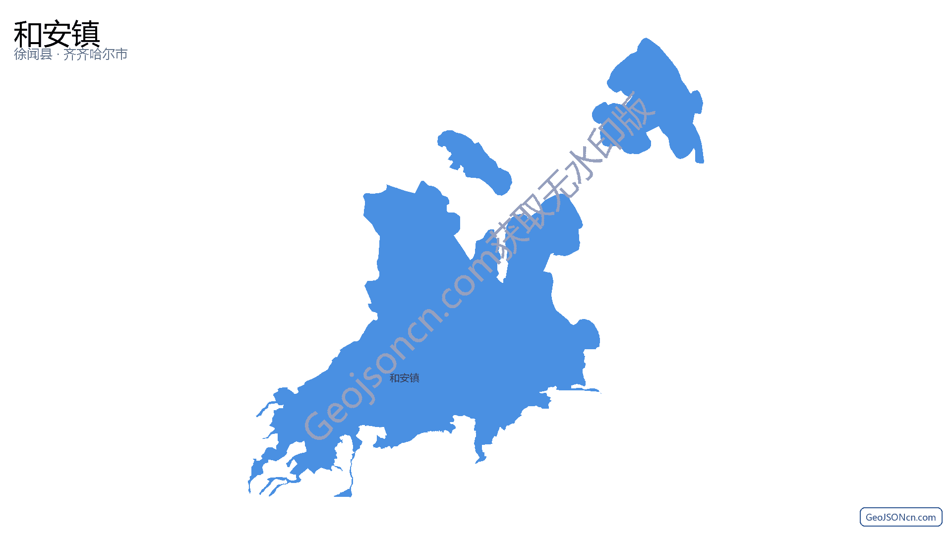 和安镇行政区划边界地图（徐闻县·湛江市）,提供GeoJSON、SHP矢量边界数据下载及高清地图大图(PNG/JPG) - GeoJSONcn.com