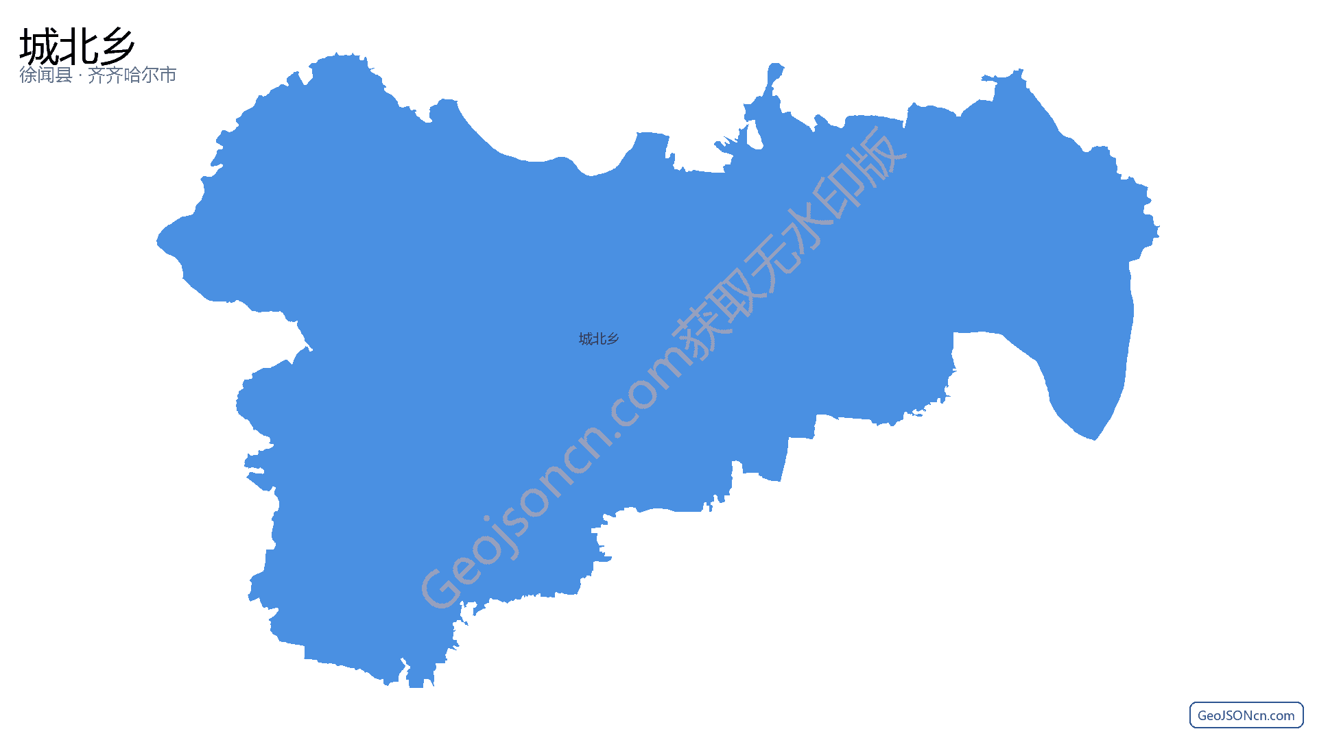 城北乡行政区划边界地图(徐闻县·湛江市),提供GeoJSON、SHP矢量边界数据下载及高清地图大图(PNG/JPG) - GeoJSONcn.com