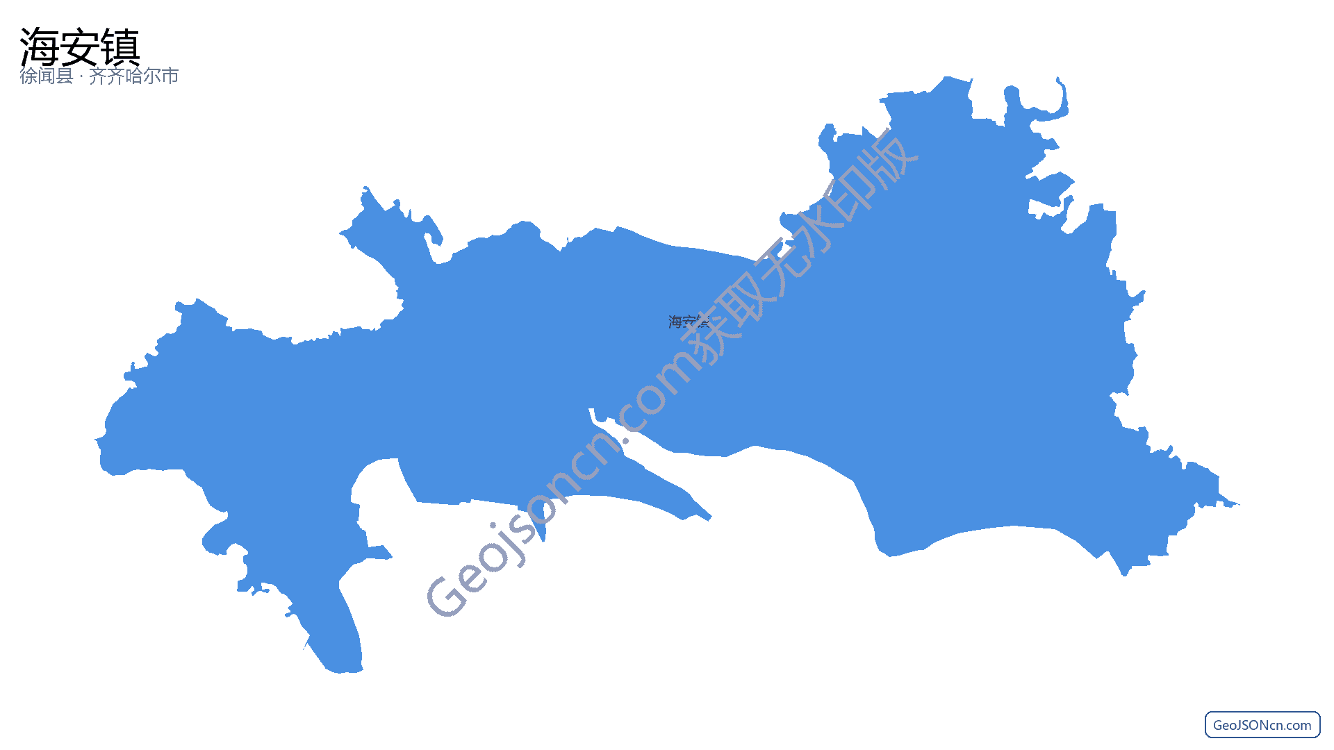 海安镇行政区划边界地图(徐闻县·湛江市),提供GeoJSON、SHP矢量边界数据下载及高清地图大图(PNG/JPG) - GeoJSONcn.com