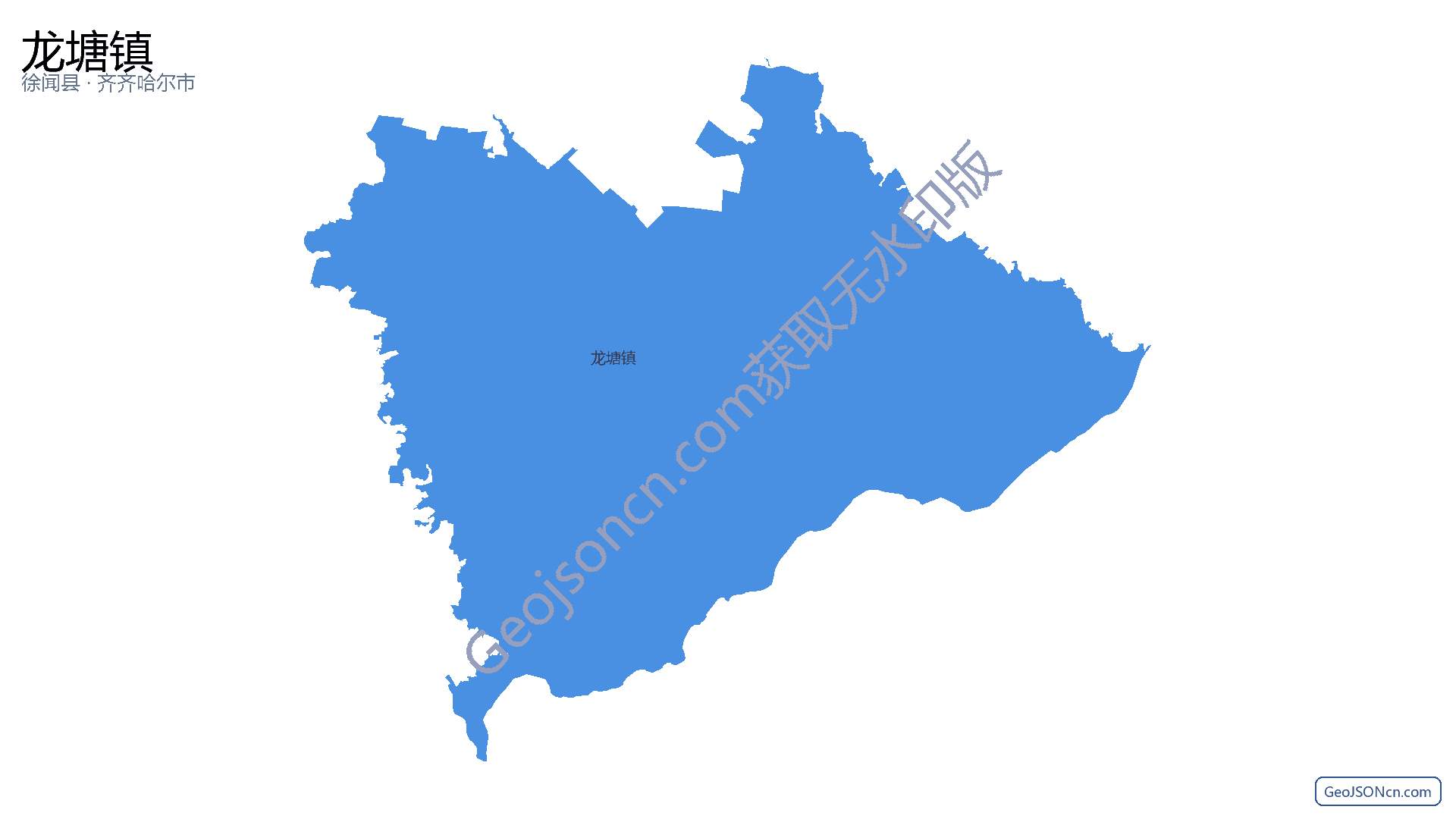 龙塘镇行政区划边界地图（徐闻县·湛江市）,提供GeoJSON、SHP矢量边界数据下载及高清地图大图(PNG/JPG) - GeoJSONcn.com