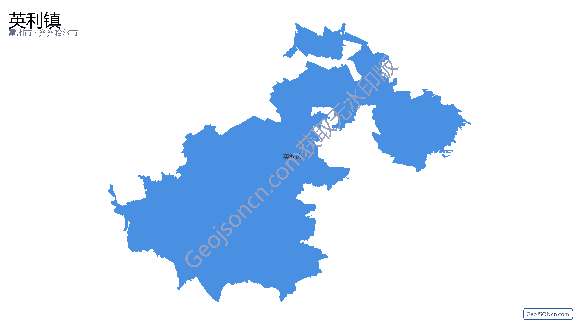 英利镇行政区划边界地图(雷州市·湛江市),提供GeoJSON、SHP矢量边界数据下载及高清地图大图(PNG/JPG) - GeoJSONcn.com