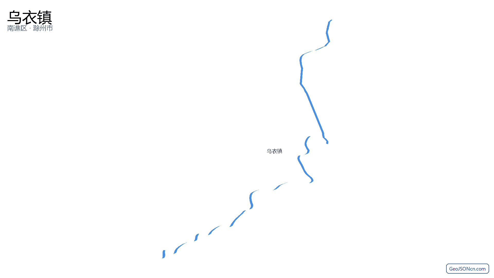 乌衣镇行政区划边界地图（南谯区·滁州市）,提供GeoJSON、SHP矢量边界数据下载及高清地图大图(PNG/JPG) - GeoJSONcn.com