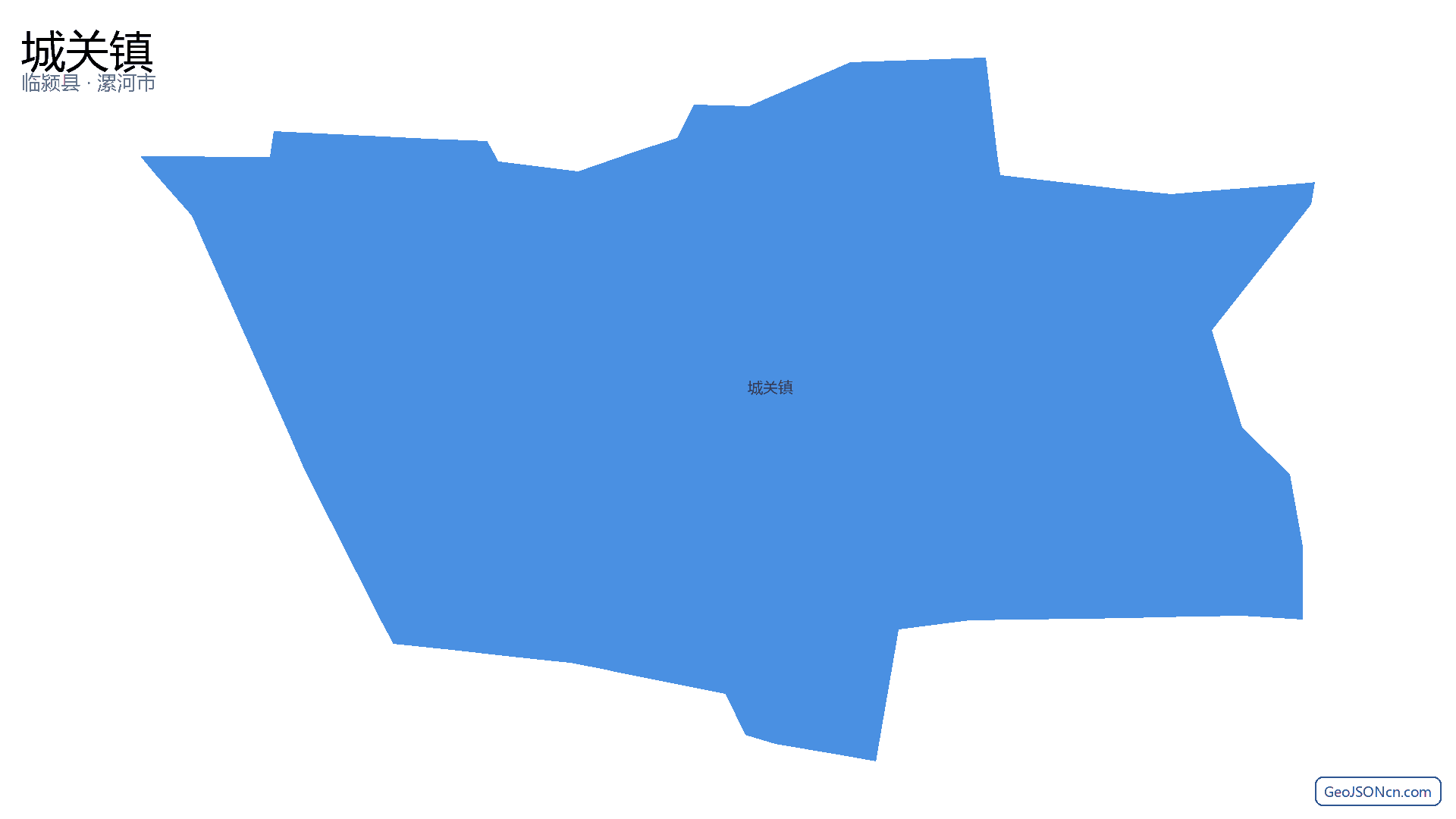 城关镇行政区划边界地图(临颍县·漯河市),提供GeoJSON、SHP矢量边界数据下载及高清地图大图(PNG/JPG) - GeoJSONcn.com
