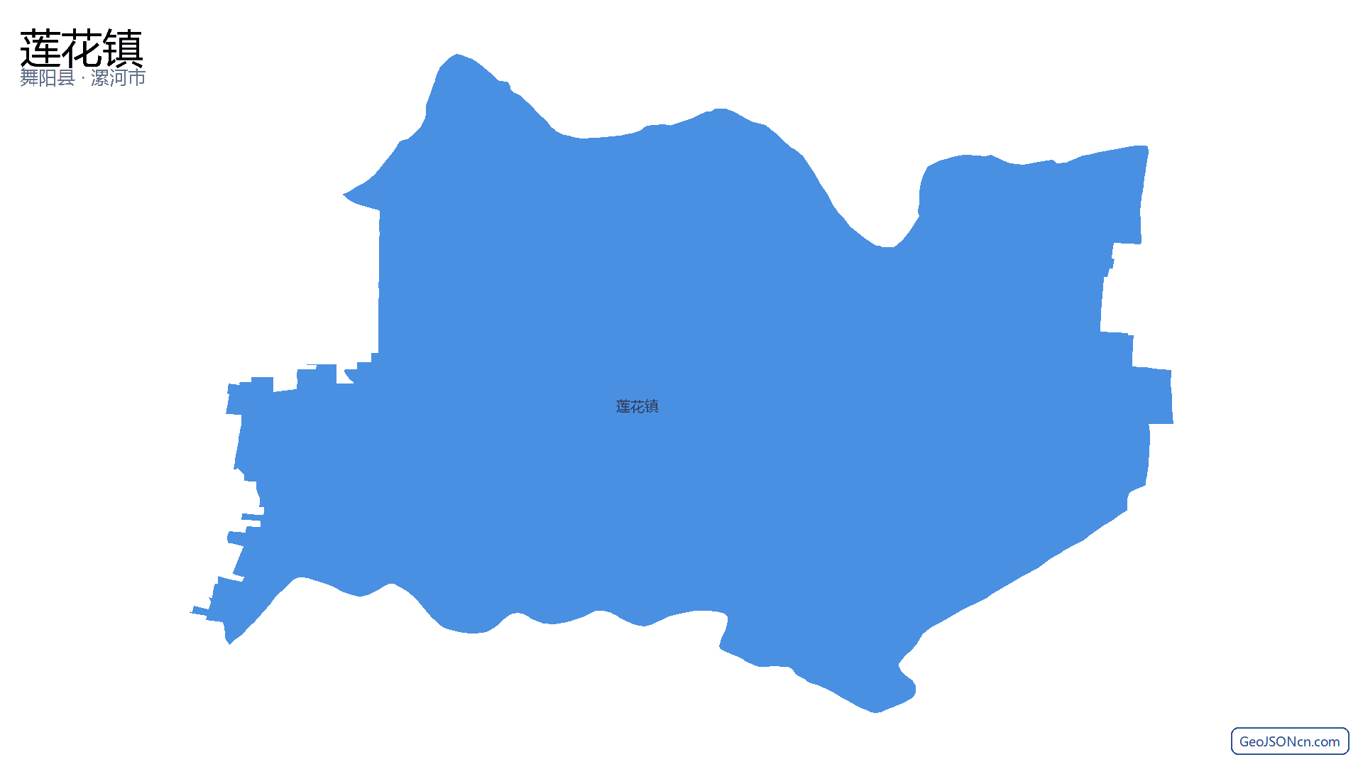 莲花镇行政区划边界地图(舞阳县·漯河市),提供GeoJSON、SHP矢量边界数据下载及高清地图大图(PNG/JPG) - GeoJSONcn.com