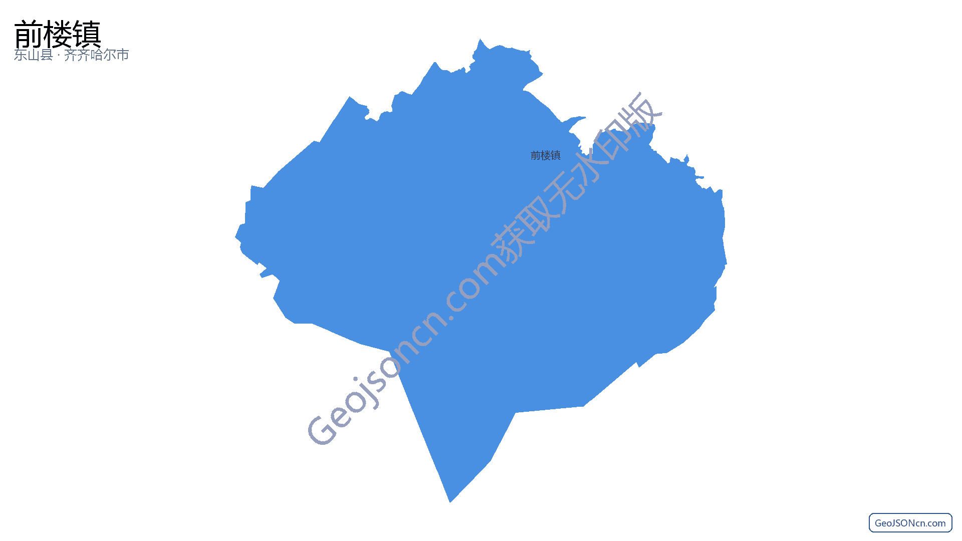 前楼镇行政区划边界地图（东山县·漳州市）,提供GeoJSON、SHP矢量边界数据下载及高清地图大图(PNG/JPG) - GeoJSONcn.com