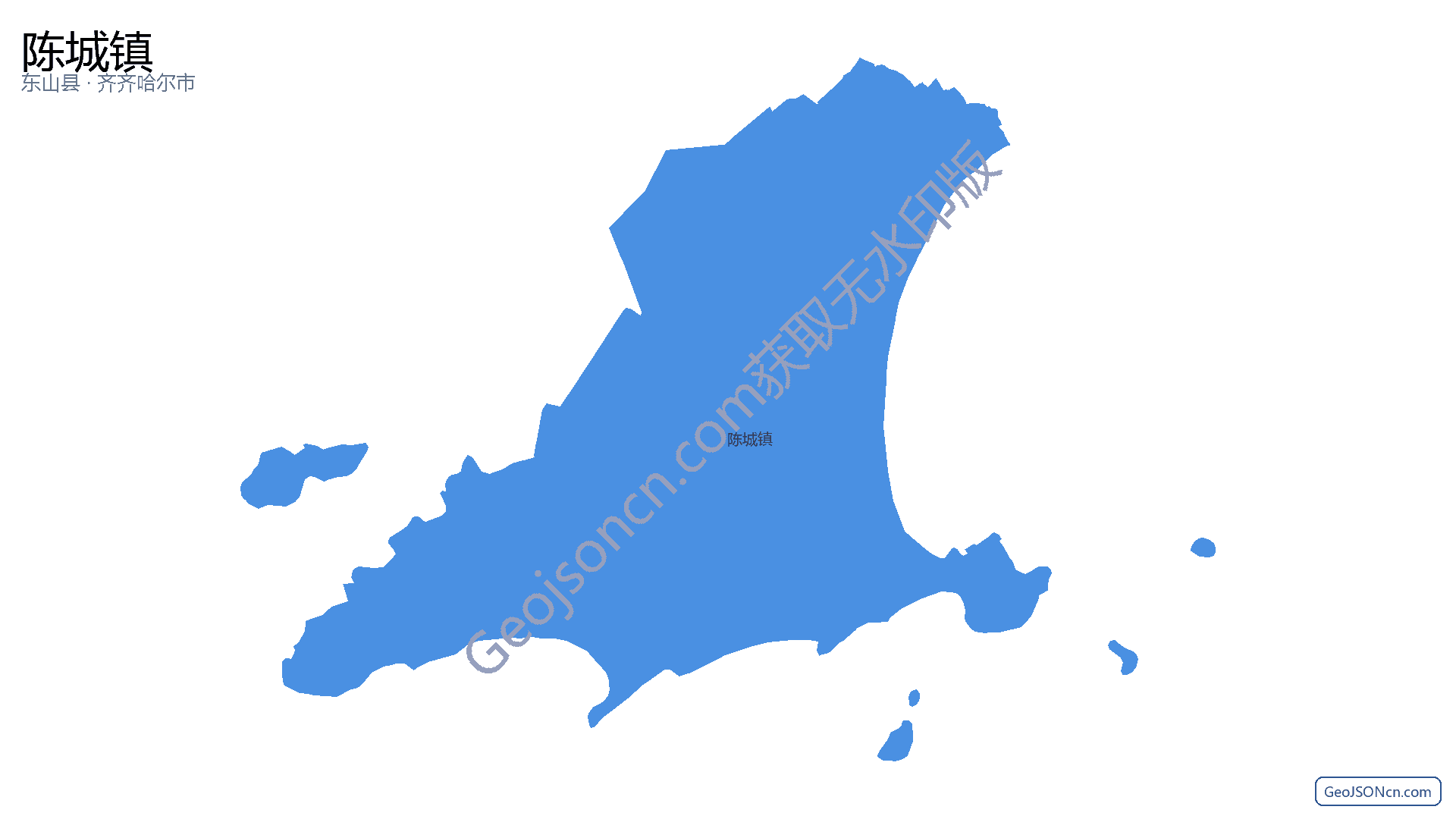 陈城镇行政区划边界地图(东山县·漳州市),提供GeoJSON、SHP矢量边界数据下载及高清地图大图(PNG/JPG) - GeoJSONcn.com