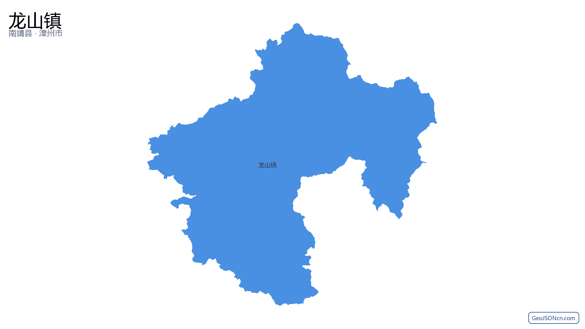 龙山镇行政区划边界地图（南靖县·漳州市）,提供GeoJSON、SHP矢量边界数据下载及高清地图大图(PNG/JPG) - GeoJSONcn.com
