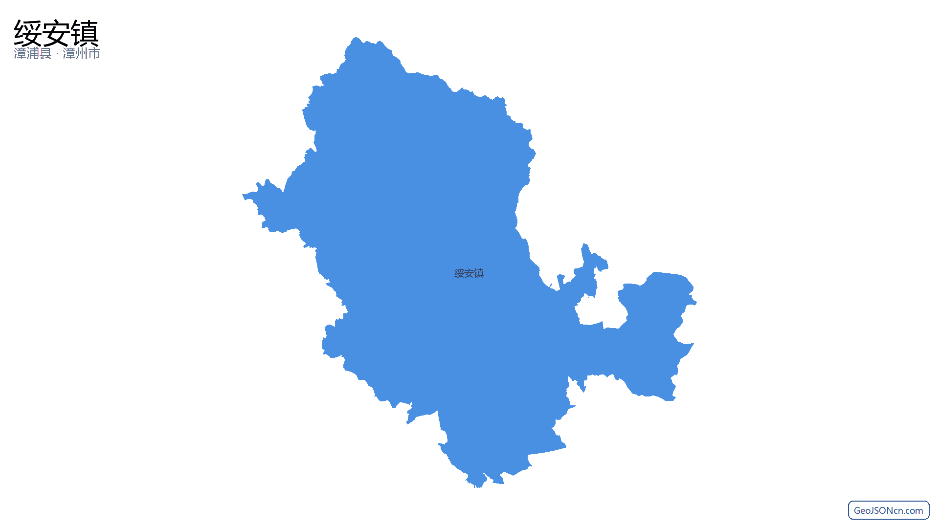 绥安镇行政区划边界地图（漳浦县·漳州市）,提供GeoJSON、SHP矢量边界数据下载及高清地图大图(PNG/JPG) - GeoJSONcn.com