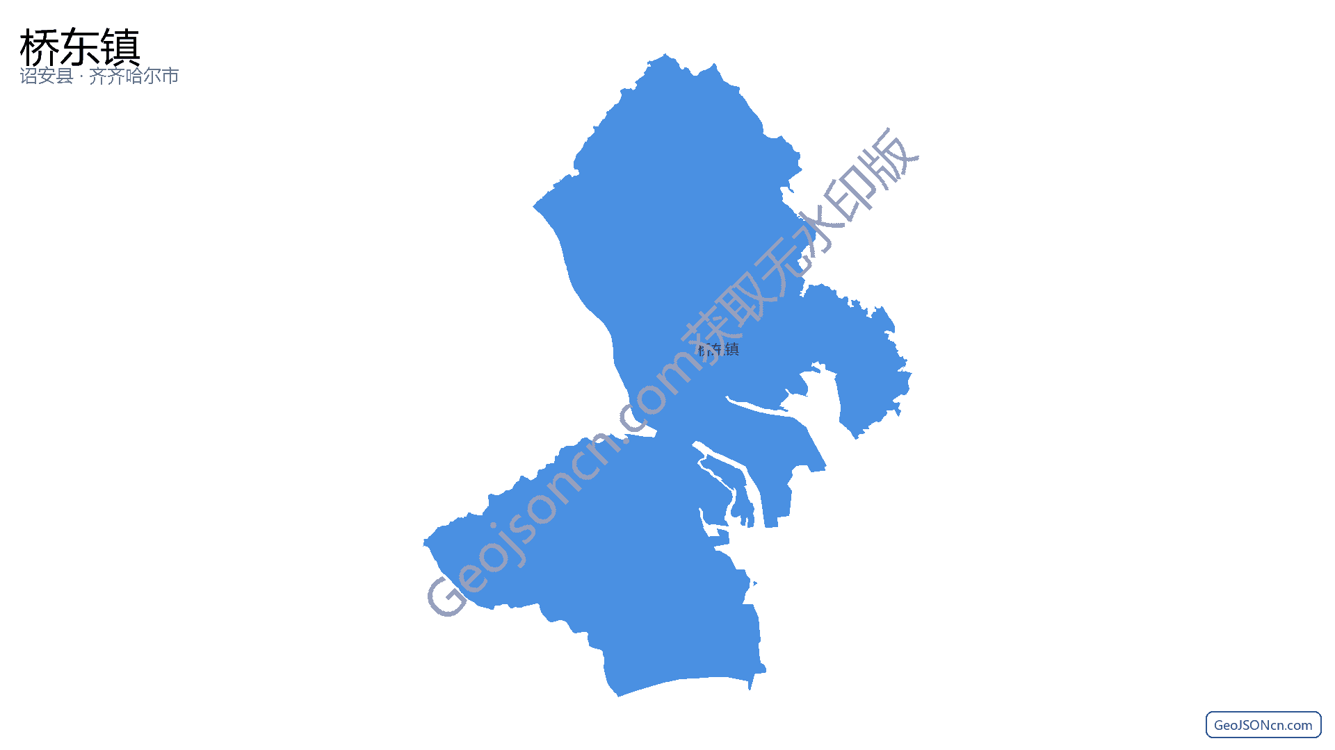 桥东镇行政区划边界地图(诏安县·漳州市),提供GeoJSON、SHP矢量边界数据下载及高清地图大图(PNG/JPG) - GeoJSONcn.com